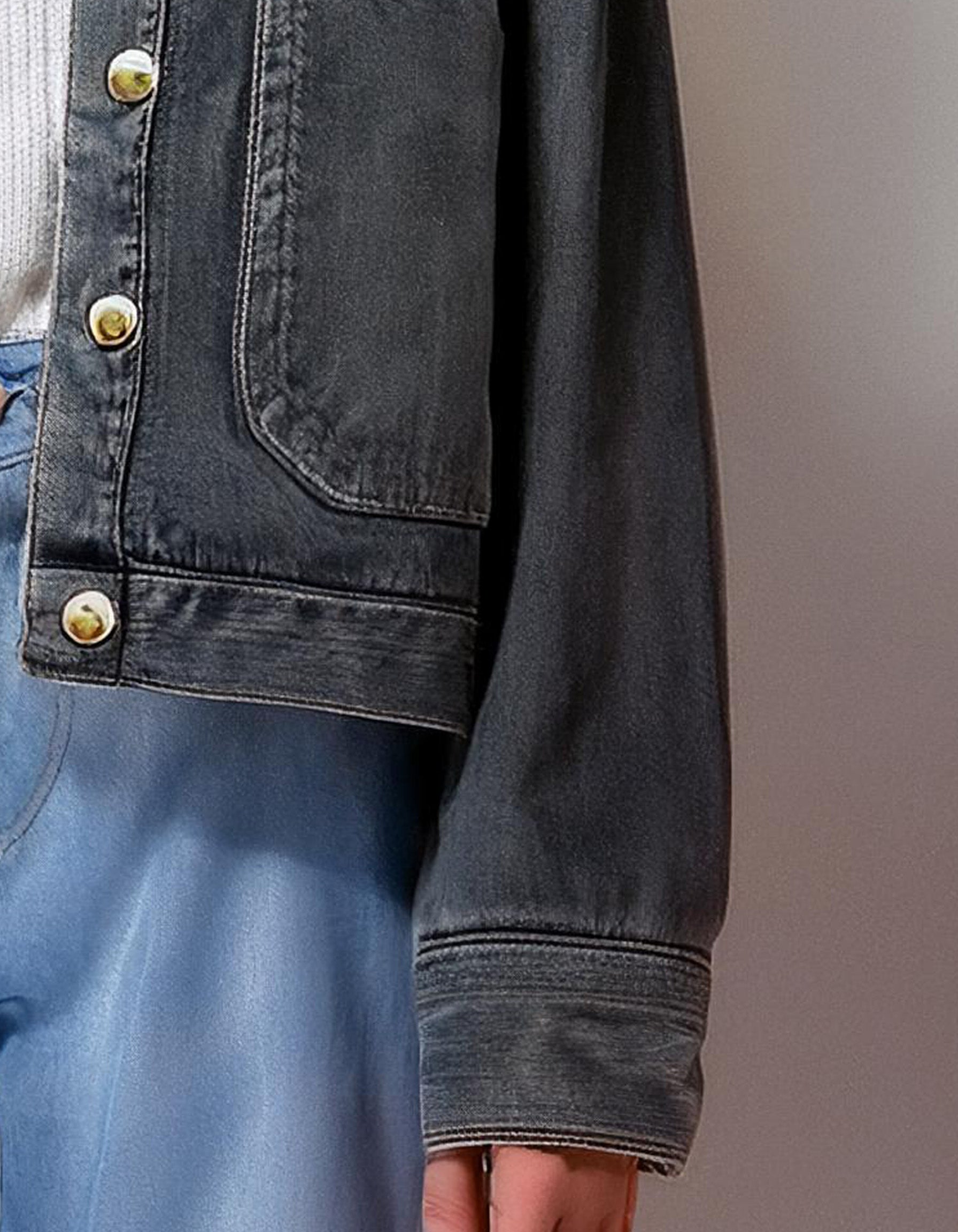 Distressed Medium Wash Denim Jacket 3