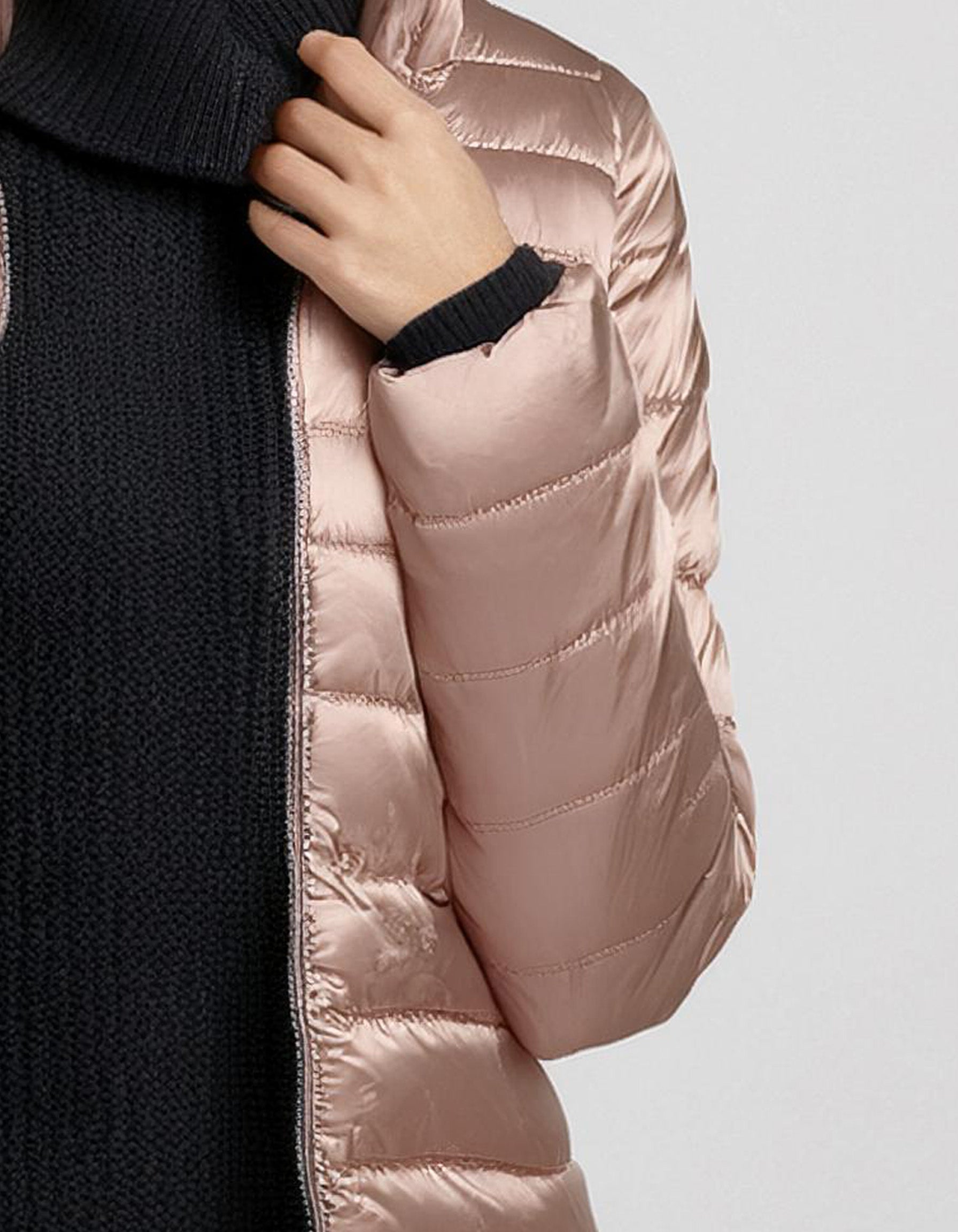 Dusty Pink Quilted Puffer Jacket 3