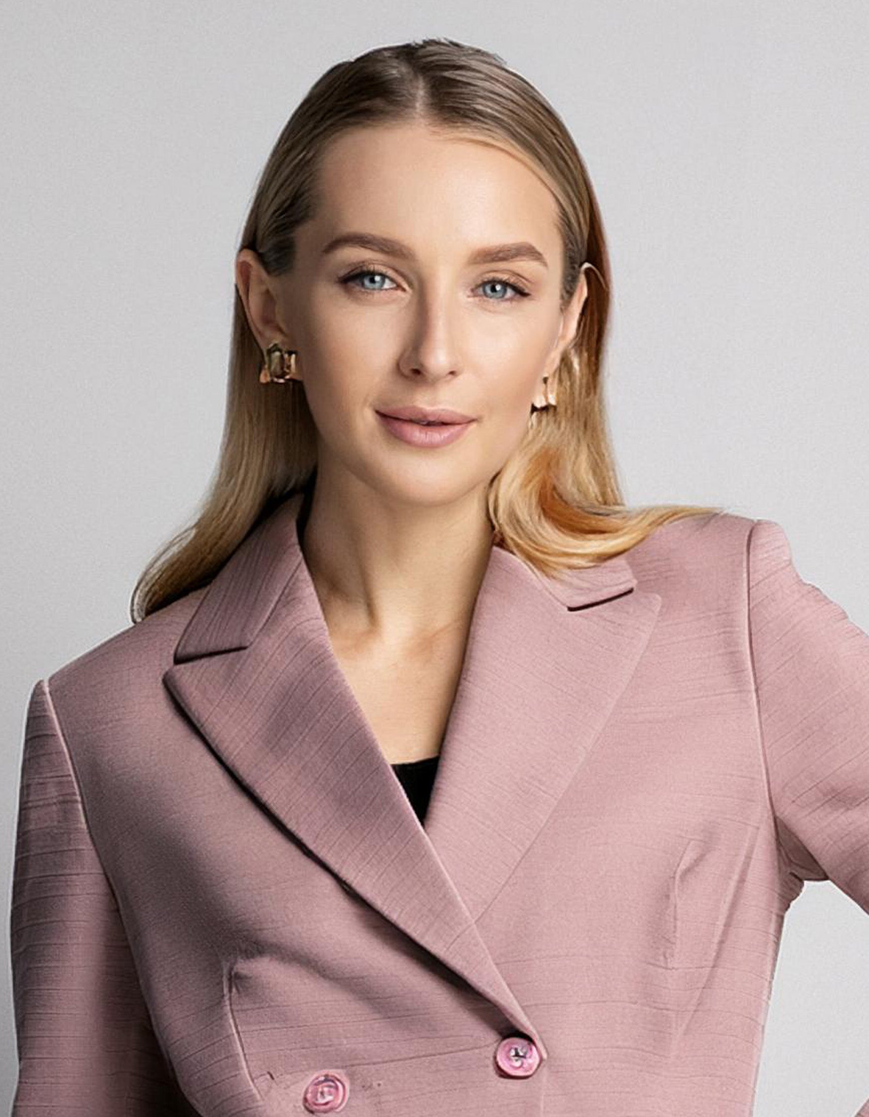 Dusty Rose Blazer Dress 4