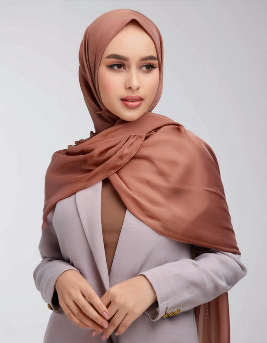 Dusty Rose Crinkle Hijab