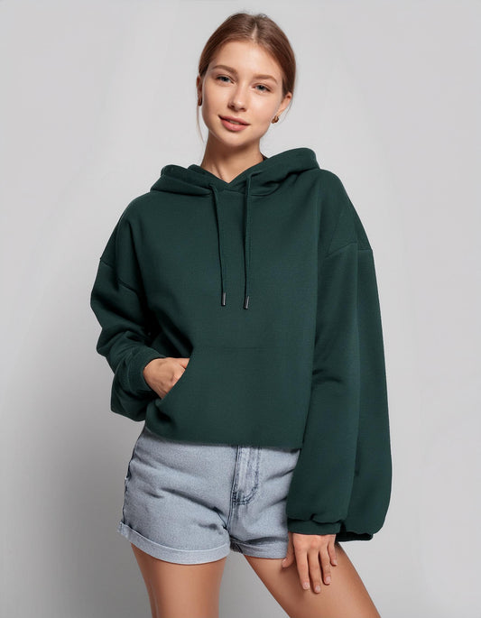 Emerald Ease Rich Green Hoodie