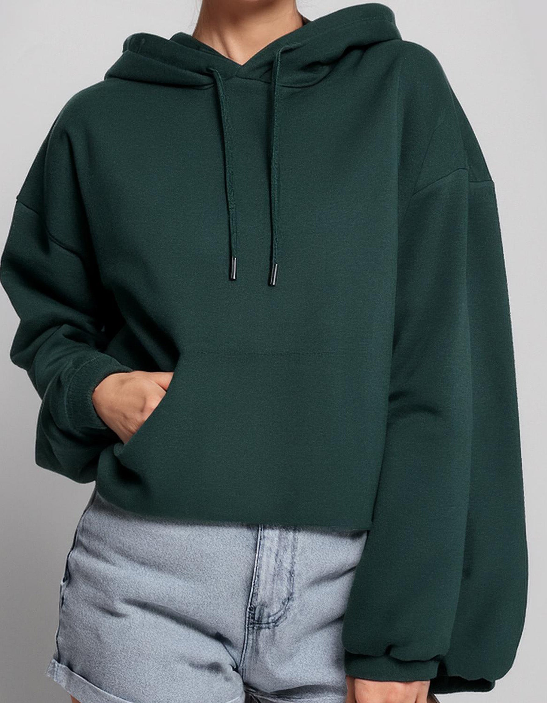 Emerald Ease Rich Green Hoodie 2