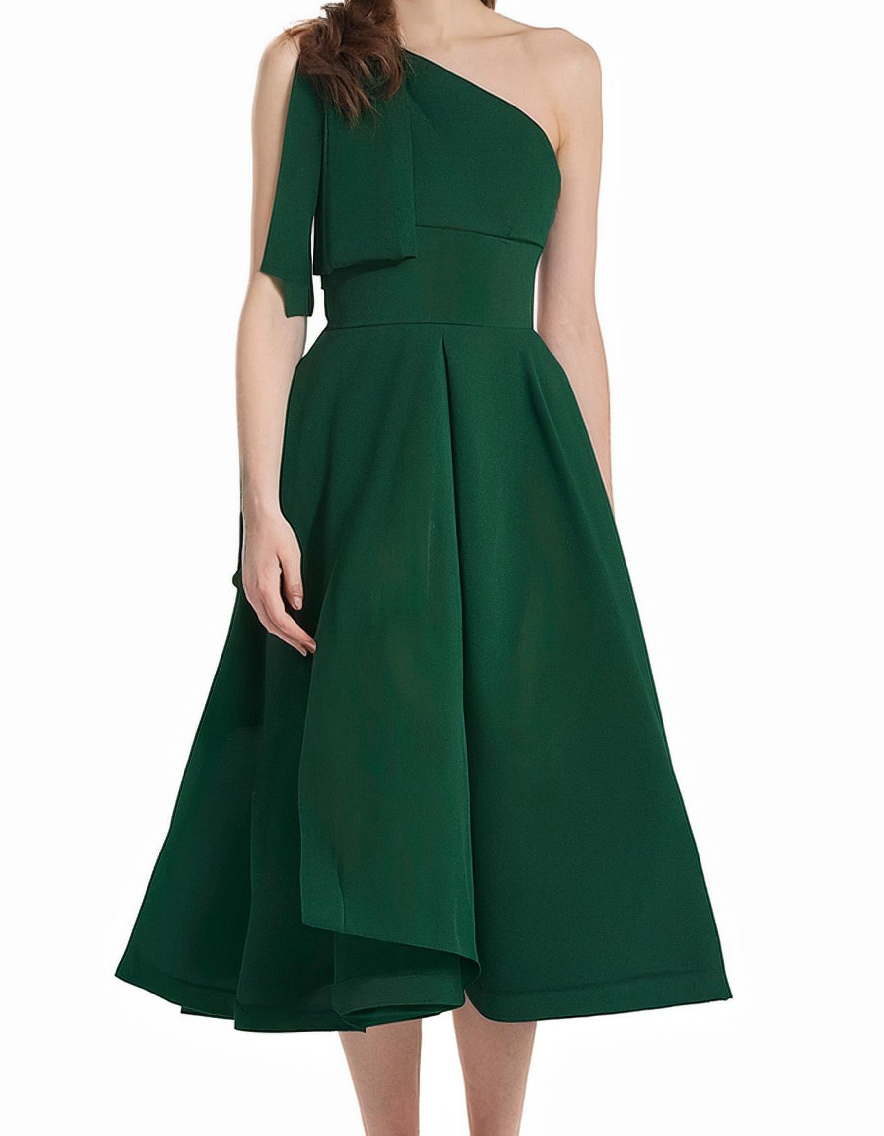 Emerald Elegance Cocktail Dress 2