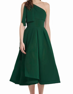 Emerald Elegance Cocktail Dress