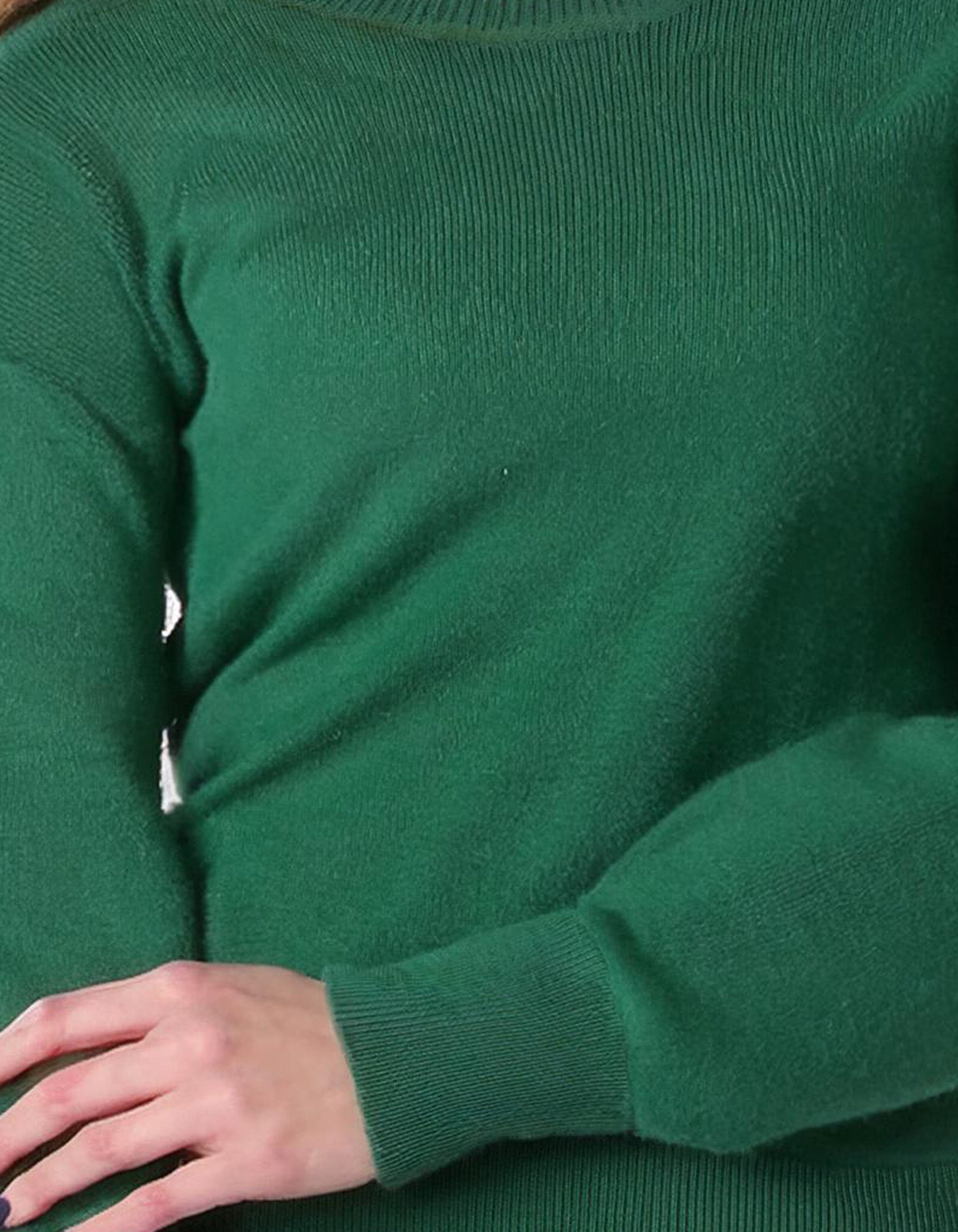 Emerald Green Crewneck Sweater 3