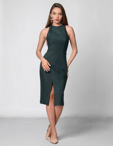 Forest Green Cocktail Dress