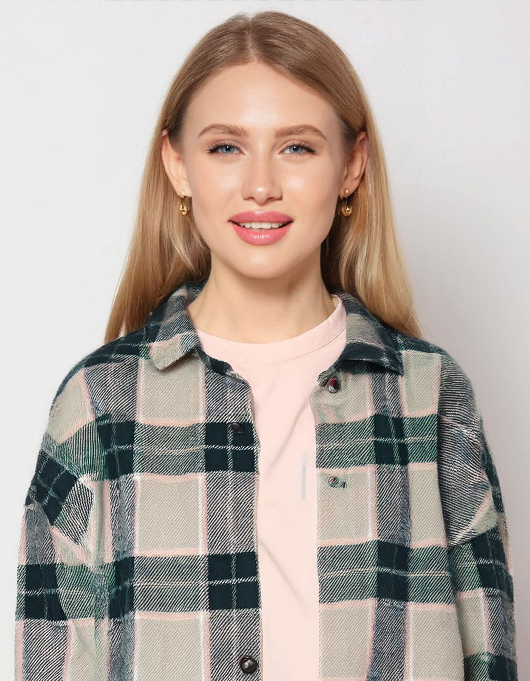 Forest Green Plaid Flannel Shirt 3