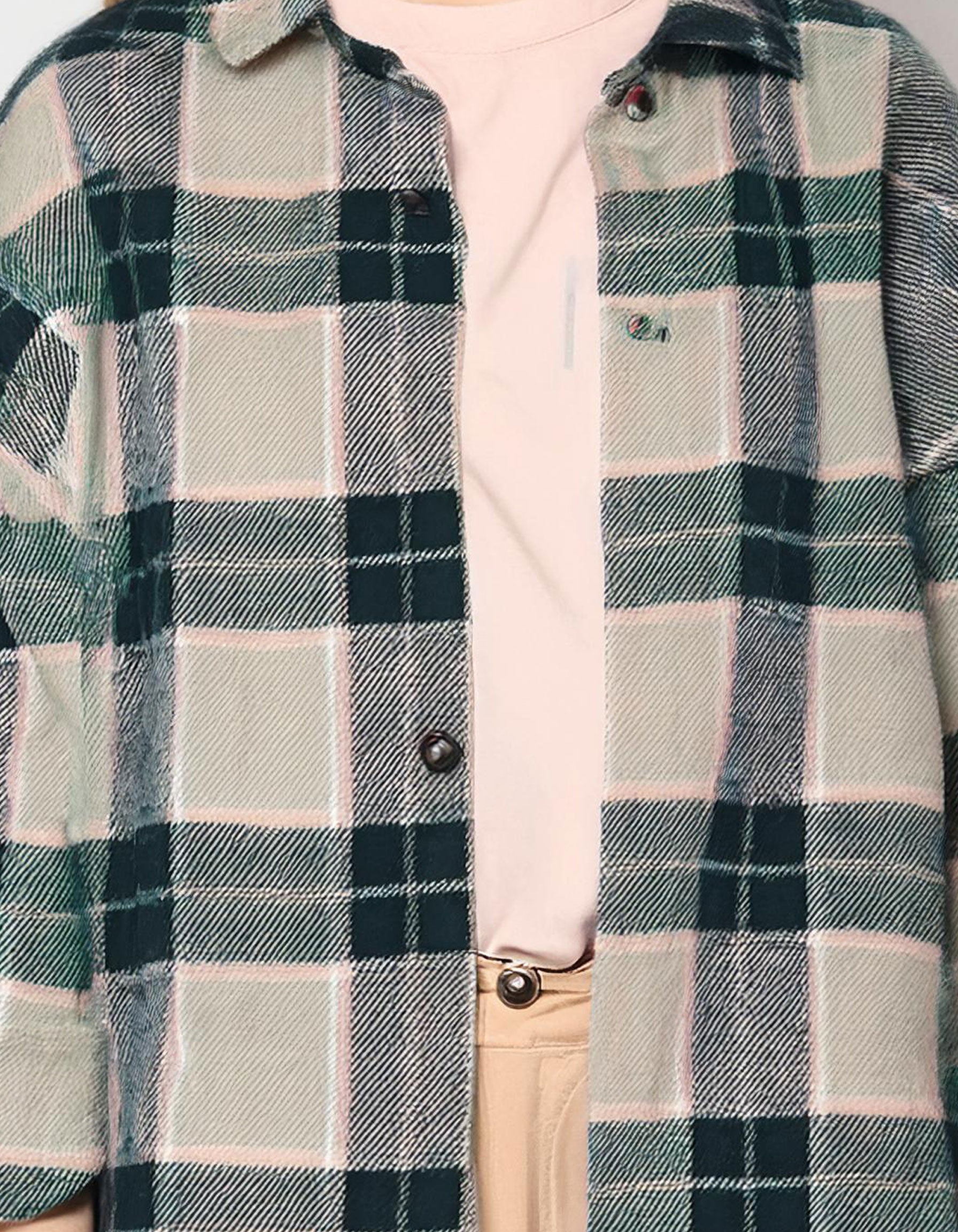 Forest Green Plaid Flannel Shirt 4