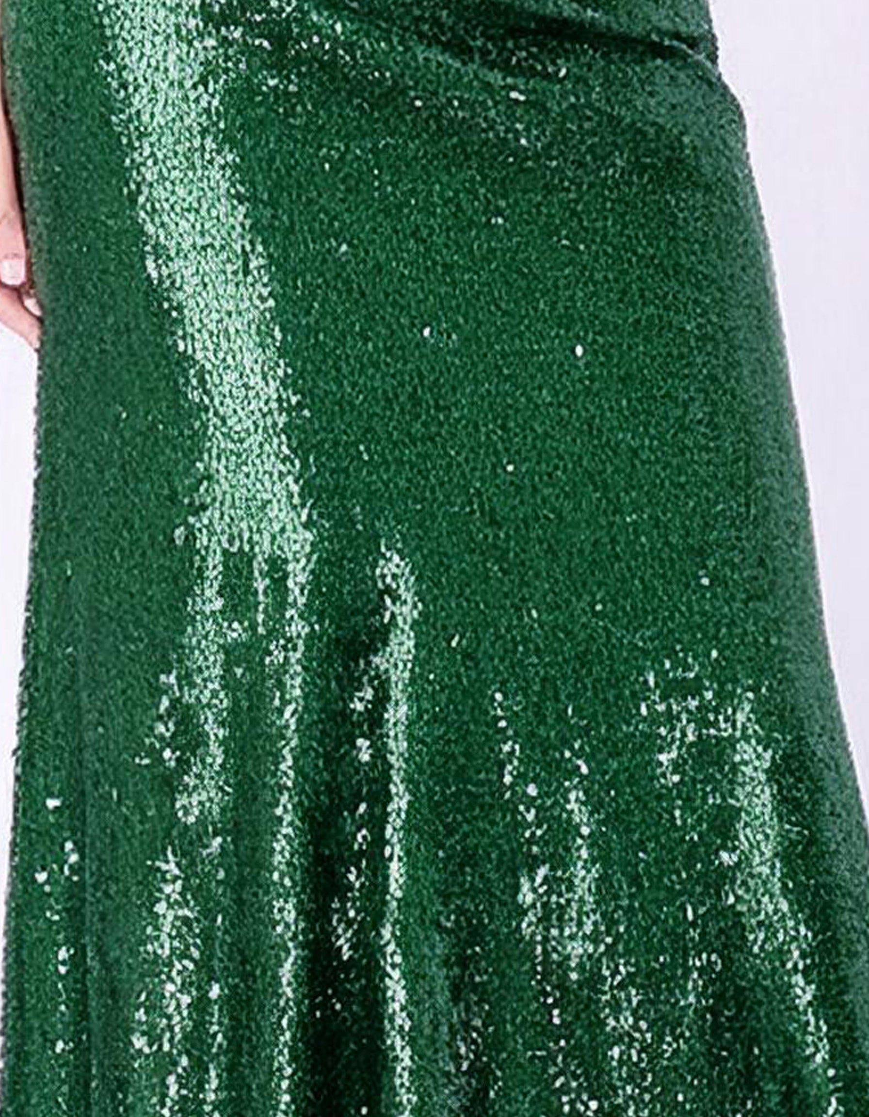 Green Velvet Luxe Evening Gown 3