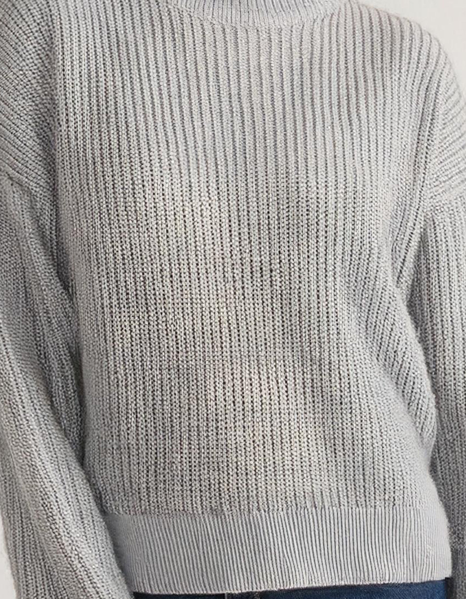 Heather Grey Crewneck Sweater 3