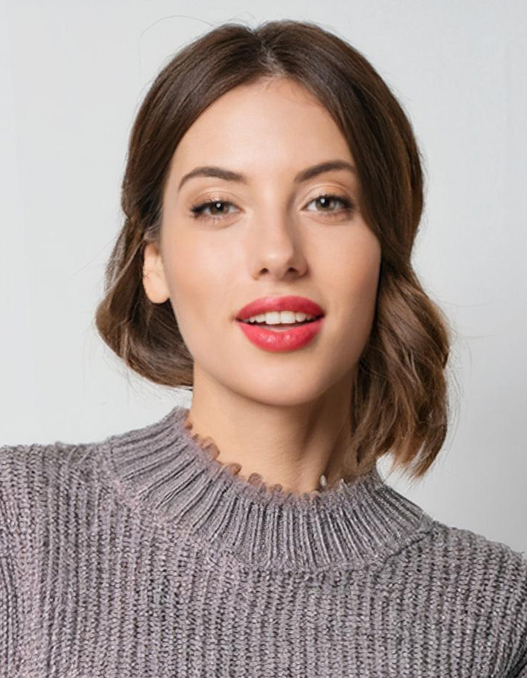 Heather Grey Relaxed Knit Pullover 4