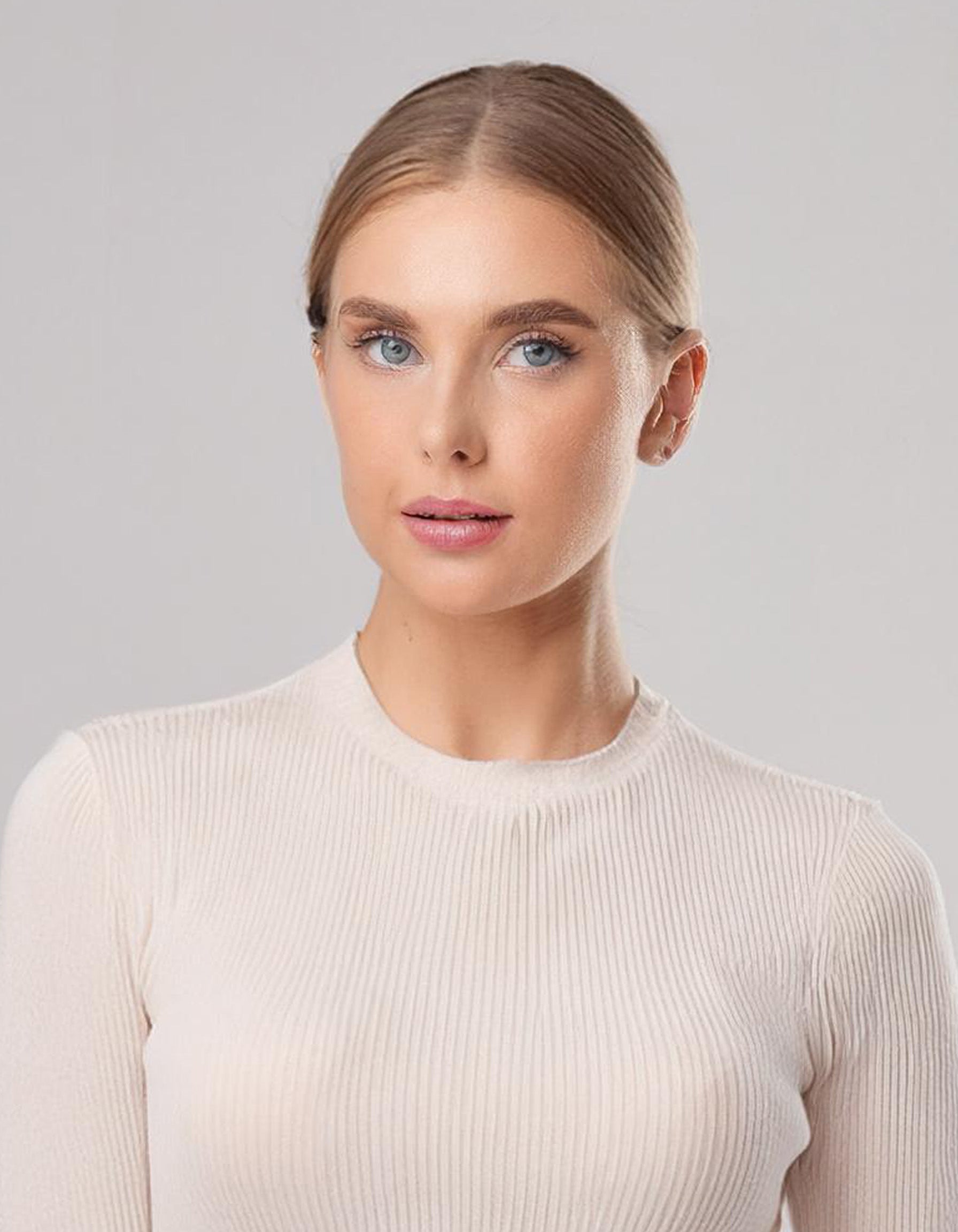 Ivory Turtleneck Bodycon Dress 4