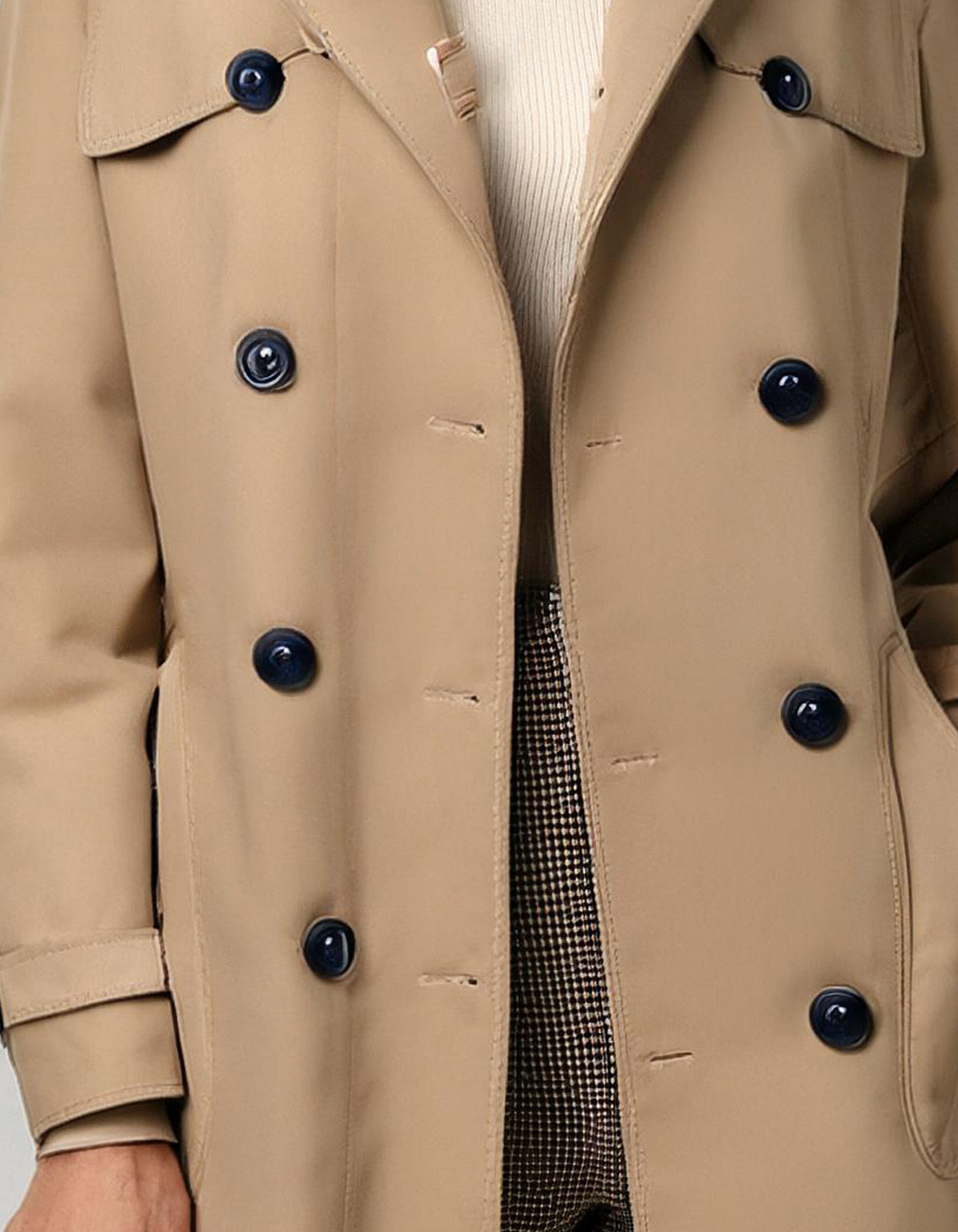 Khaki Utilitarian Trench Coats 3