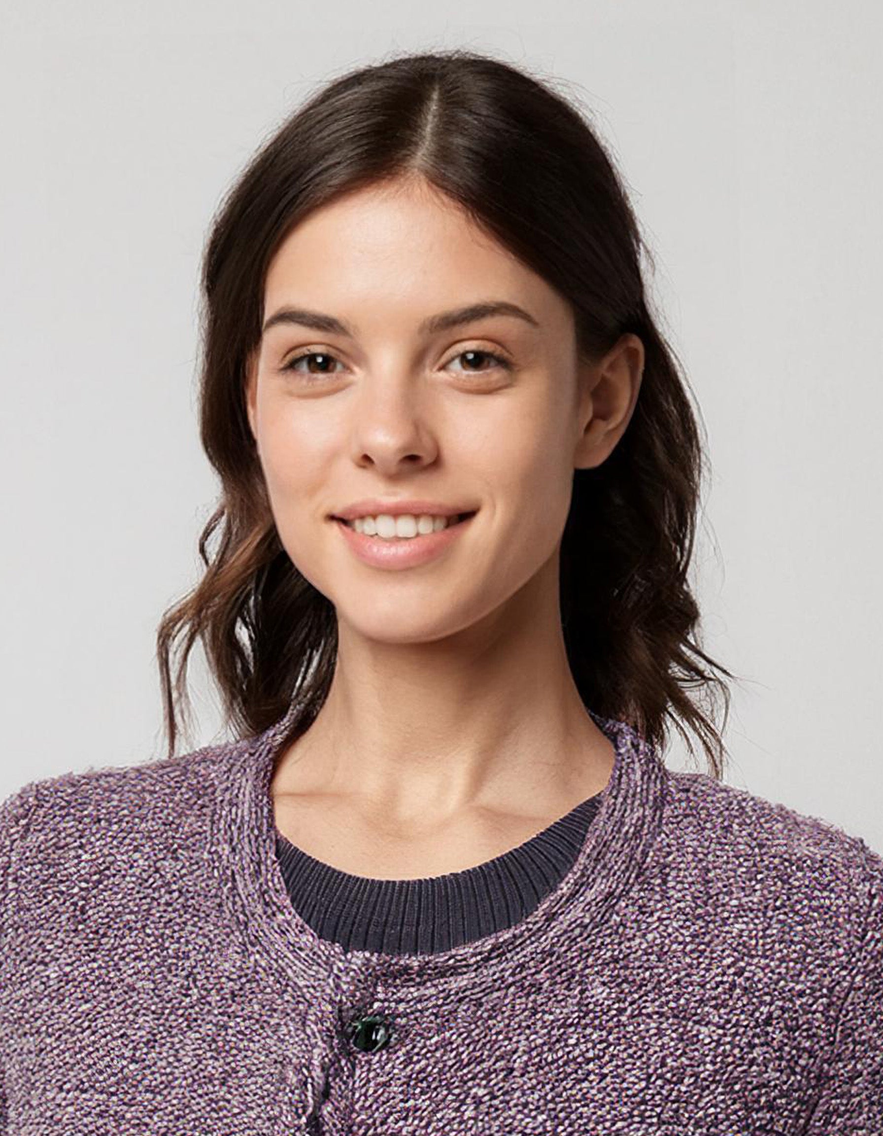 Lavender Button-Up Cardigan 4