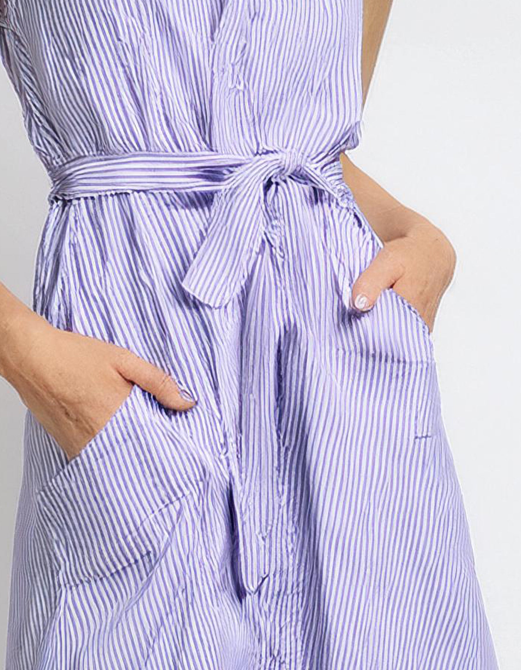 Lavender Eyelet Shirt Dress 3