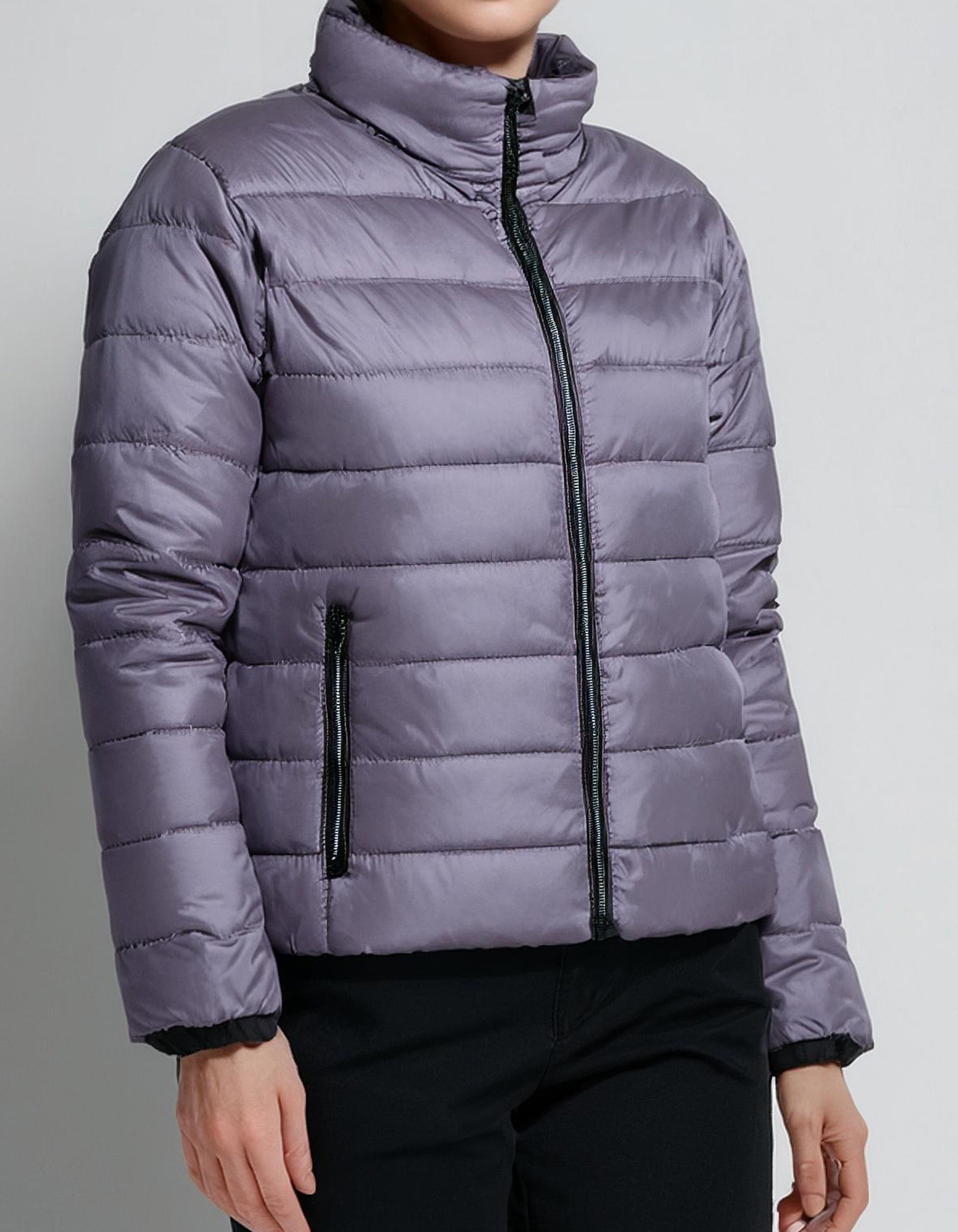 Lavender Lightweight Puffer Jacket 2