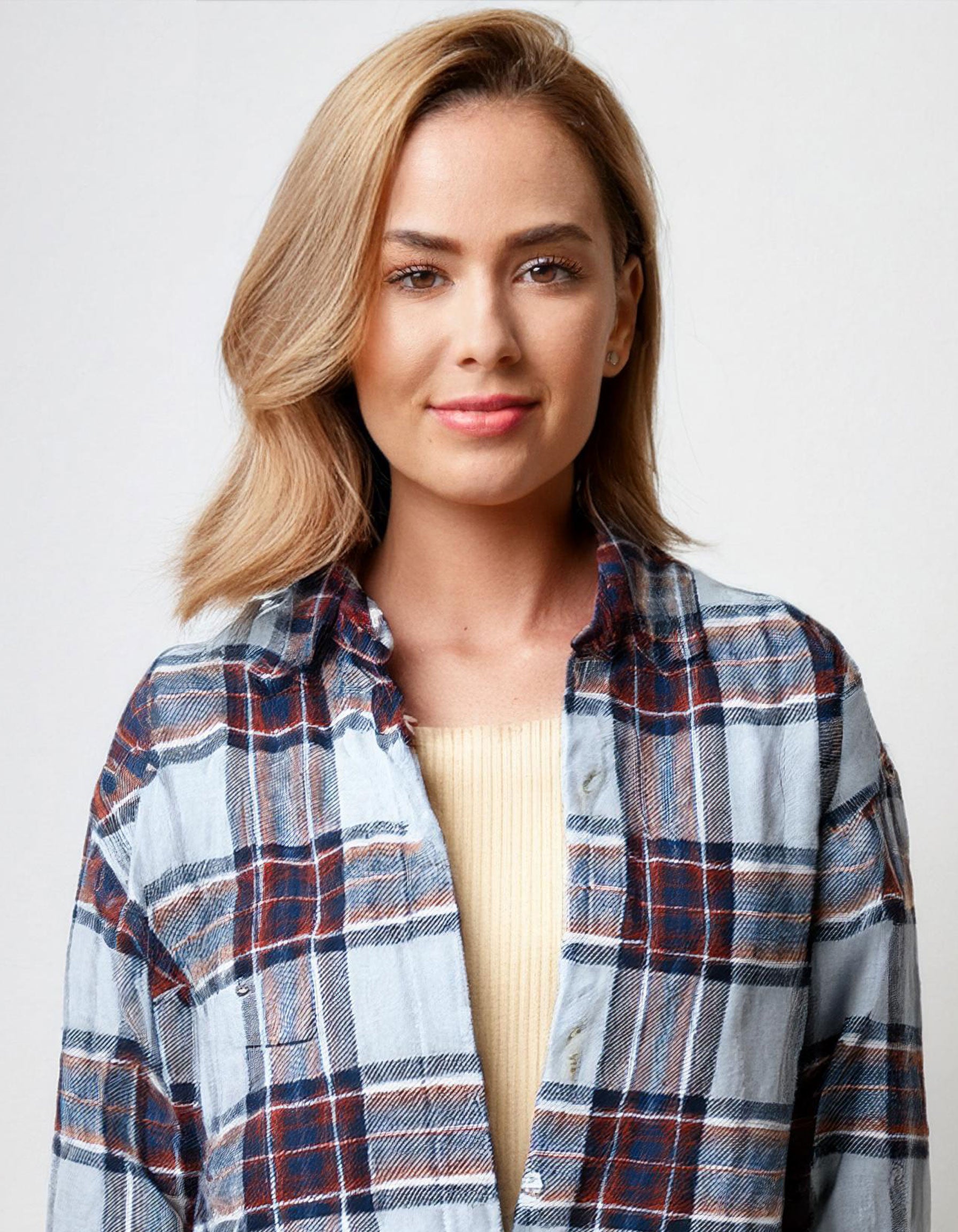 Lavender Mist Plaid Flannel Shirt 3