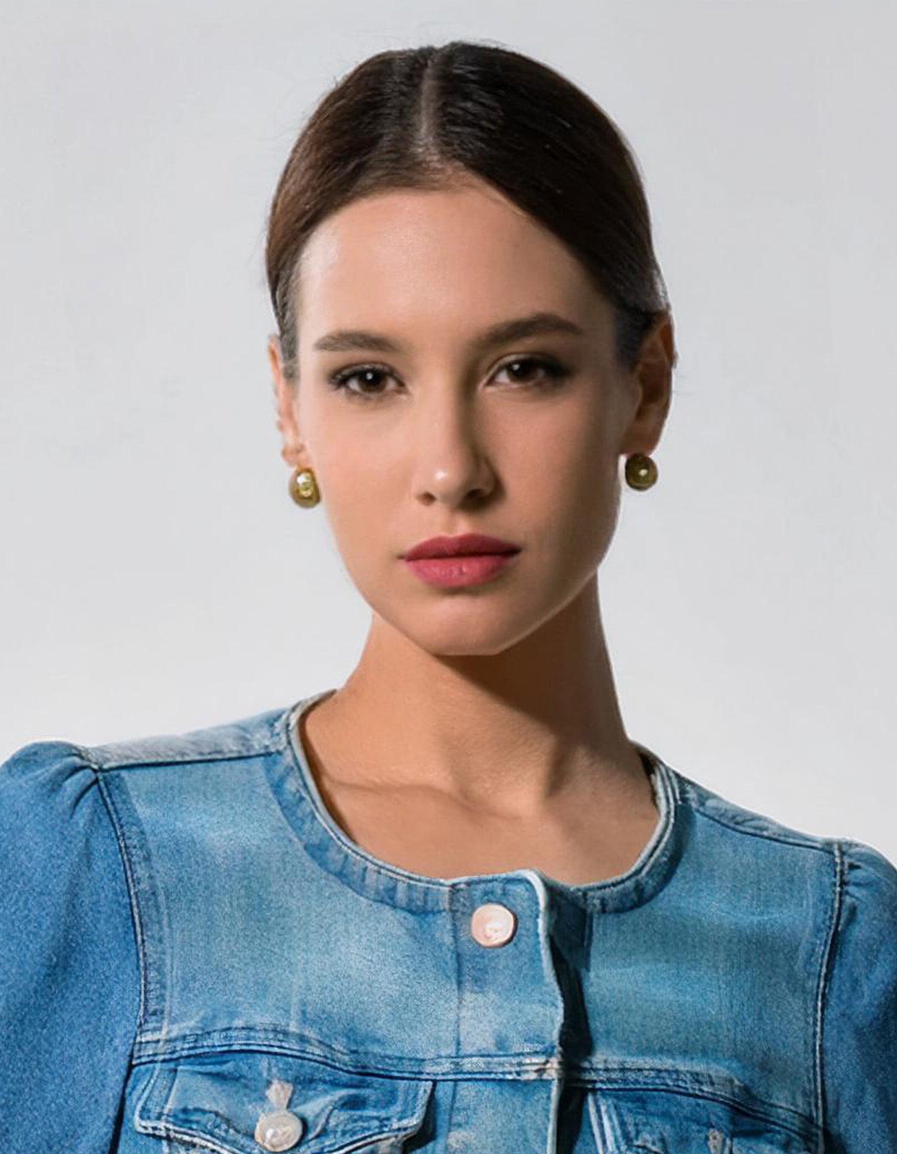 Light Blue Fitted Denim Jacket 4