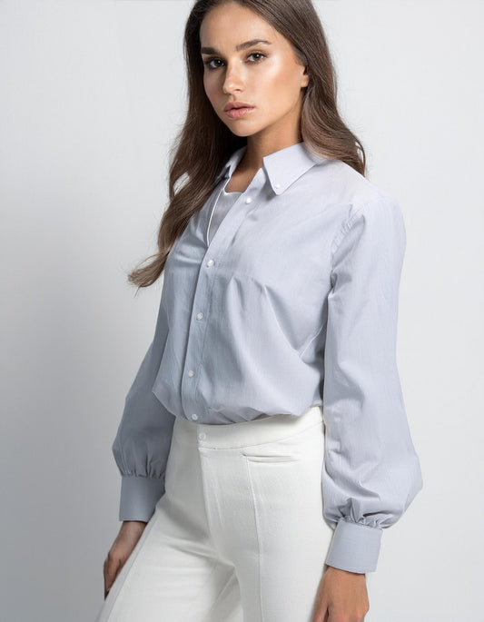 Light Blue Striped Dress Shirt