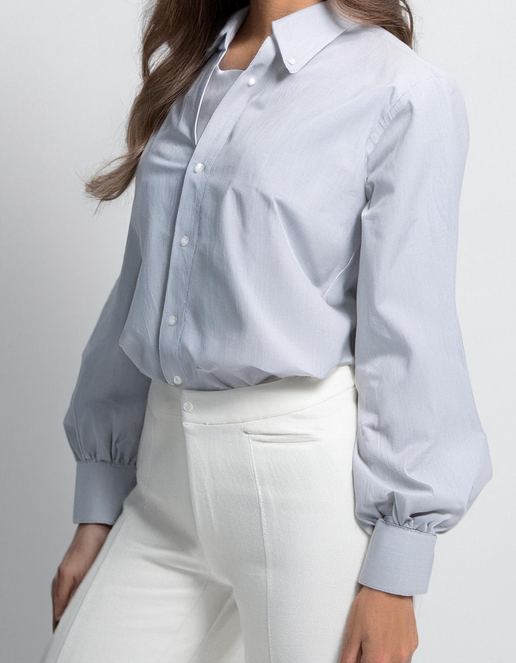 Light Blue Striped Dress Shirt 2