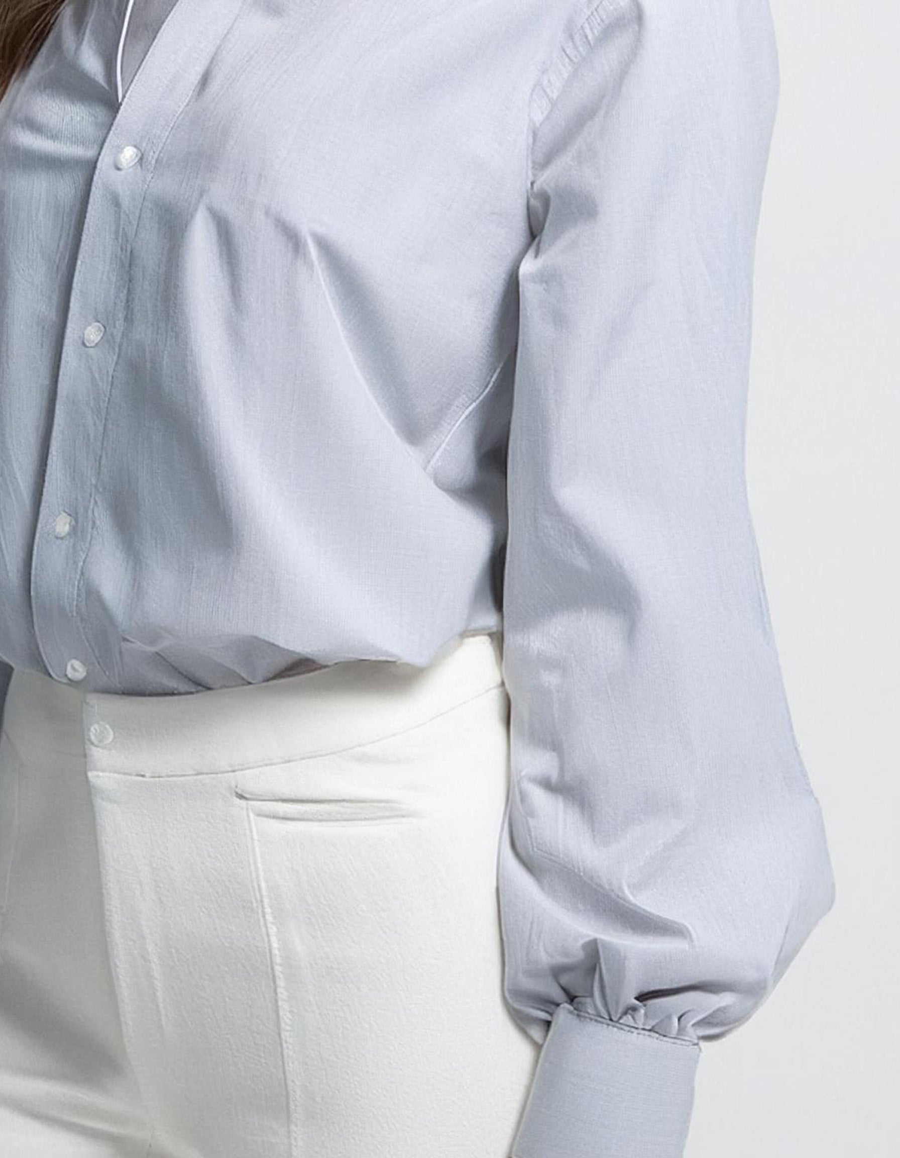 Light Blue Striped Dress Shirt 3