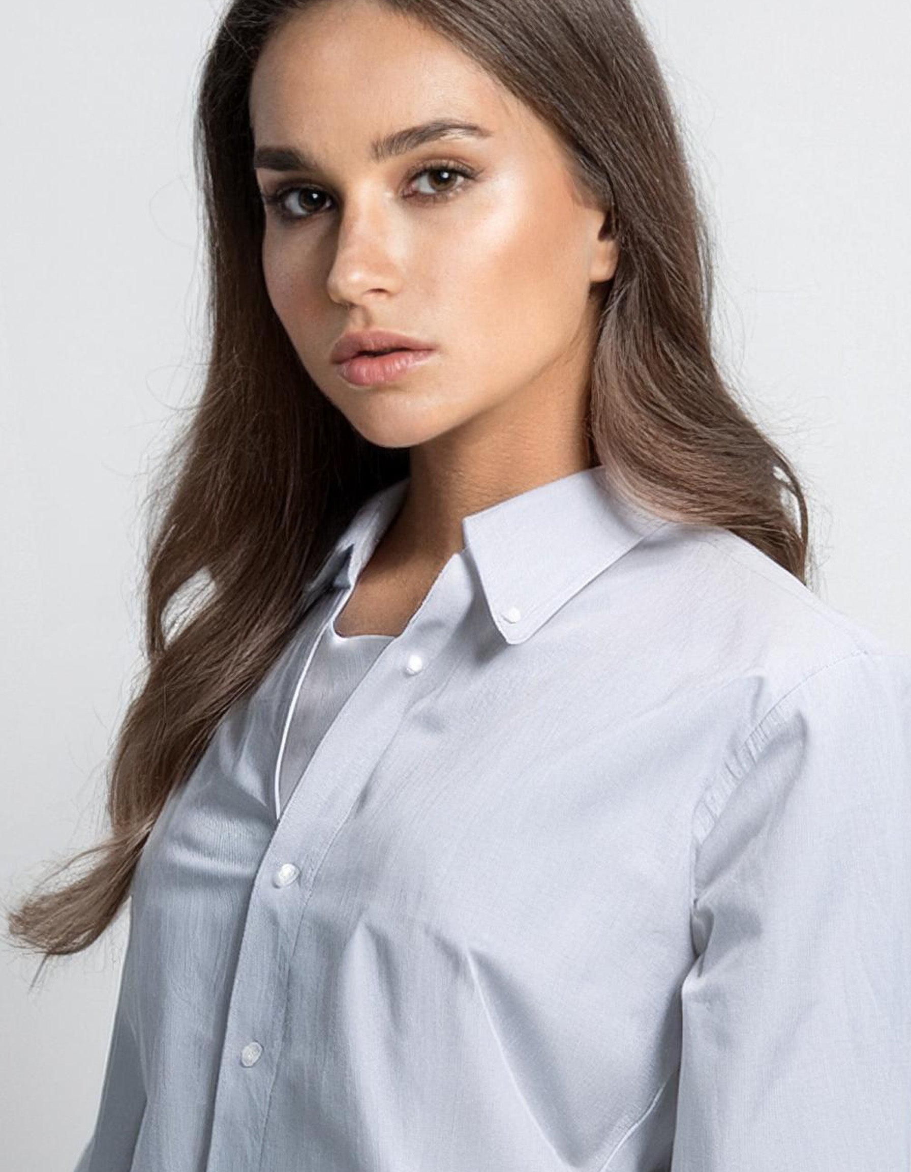 Light Blue Striped Dress Shirt 4