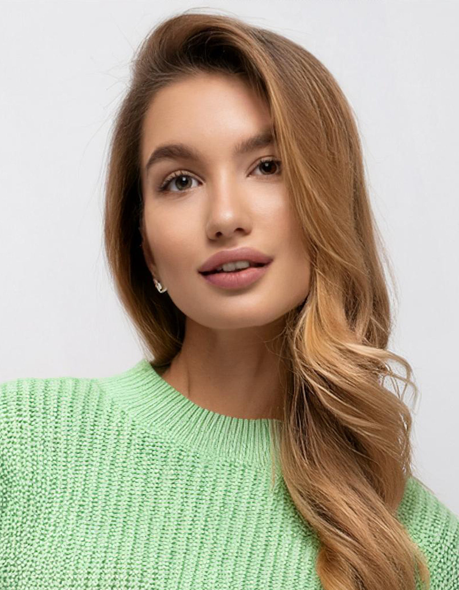 Light Green Cable Knit Pullover 4
