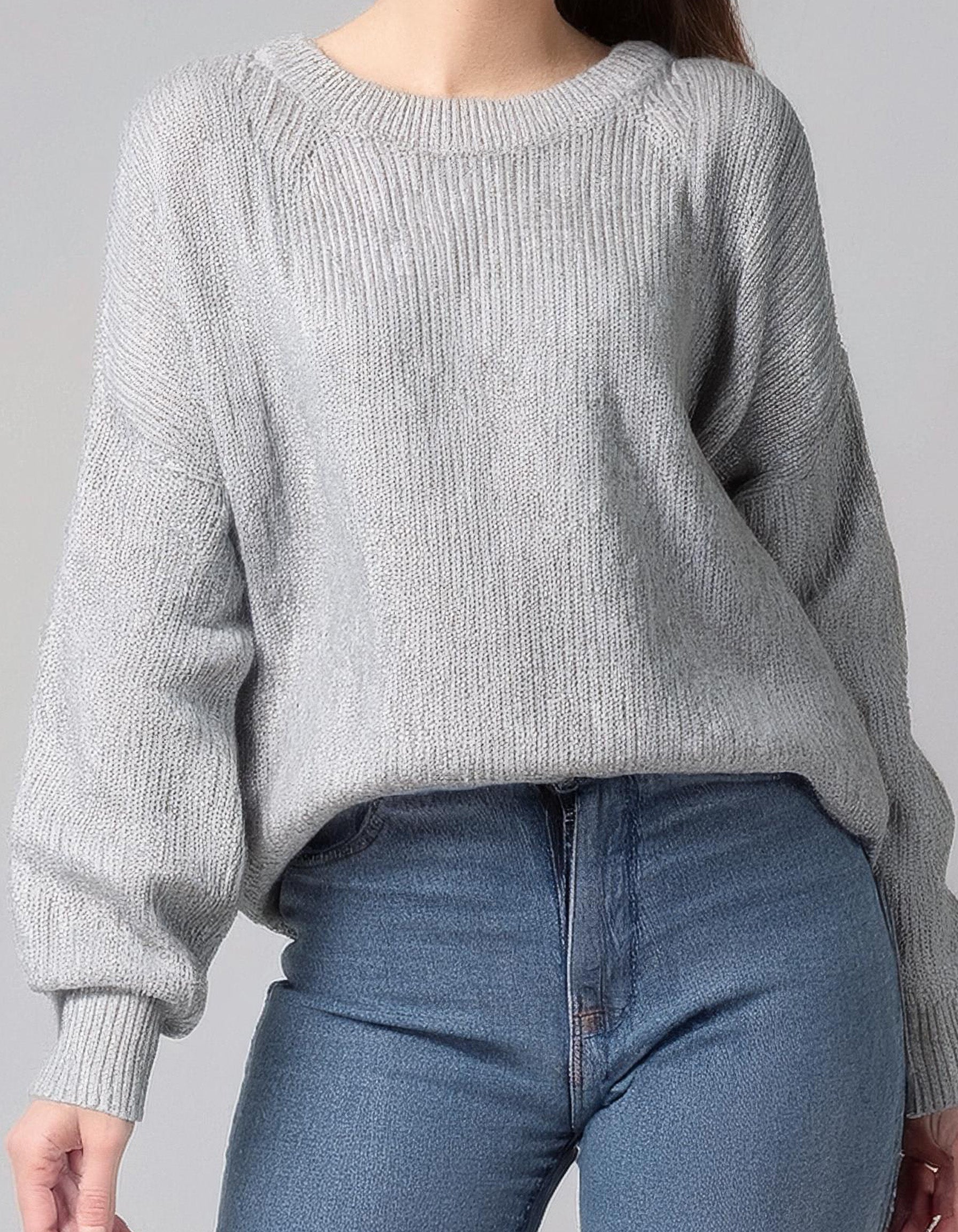 Light Grey Crewneck Sweater 2