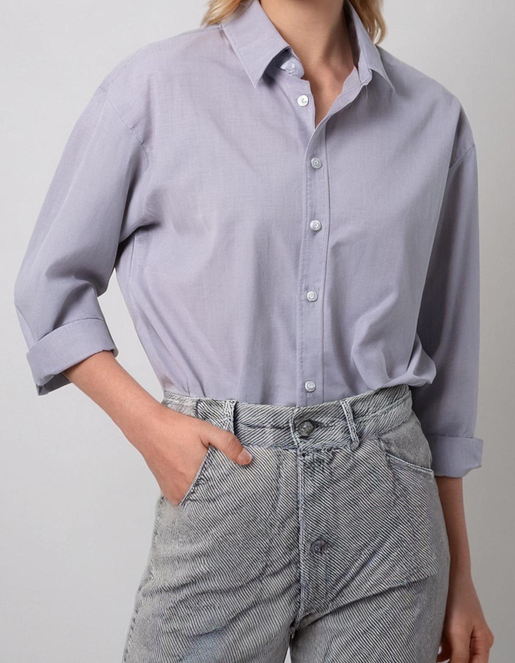 Light Lavender Classic Dress Shirt 2