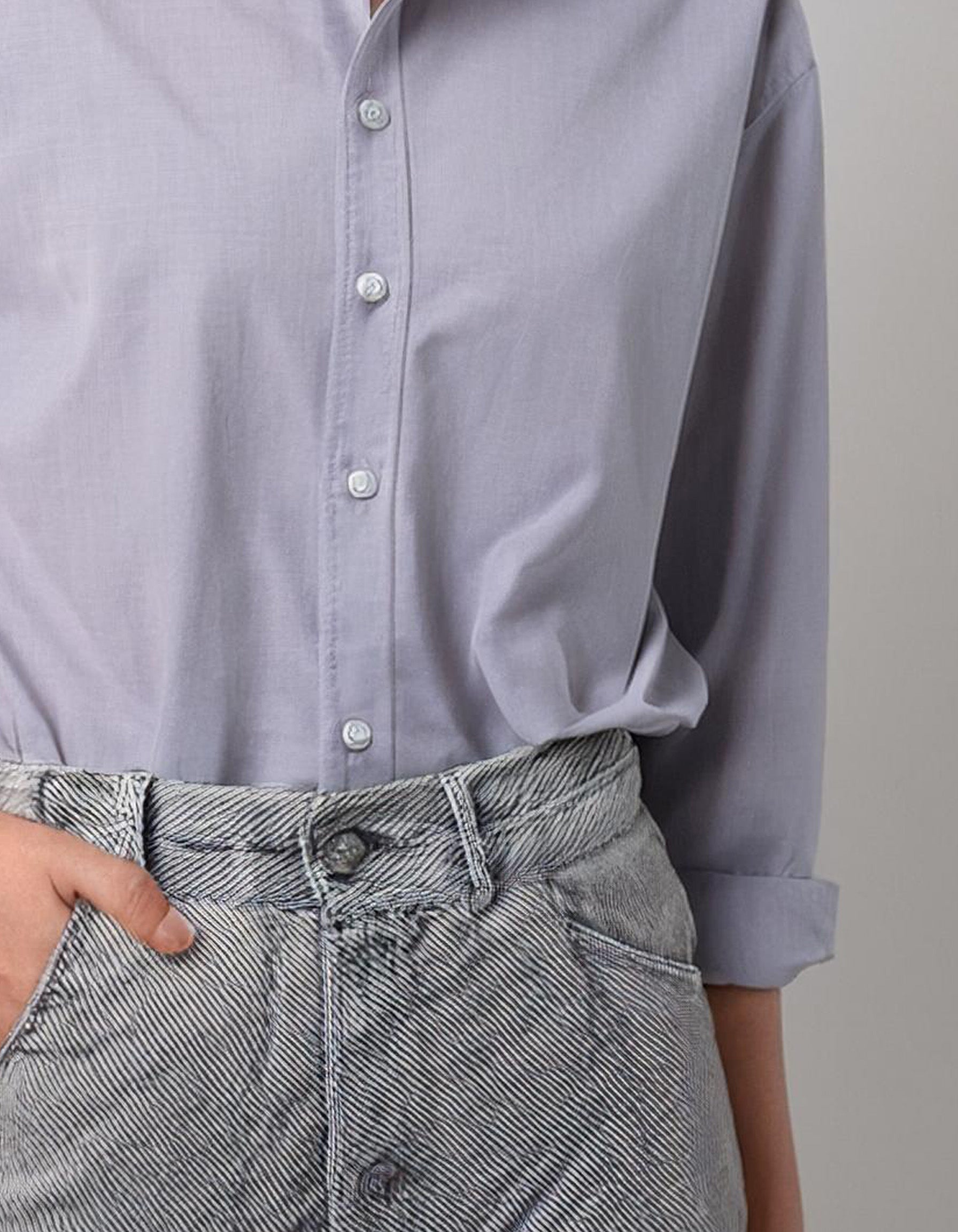 Light Lavender Classic Dress Shirt 3