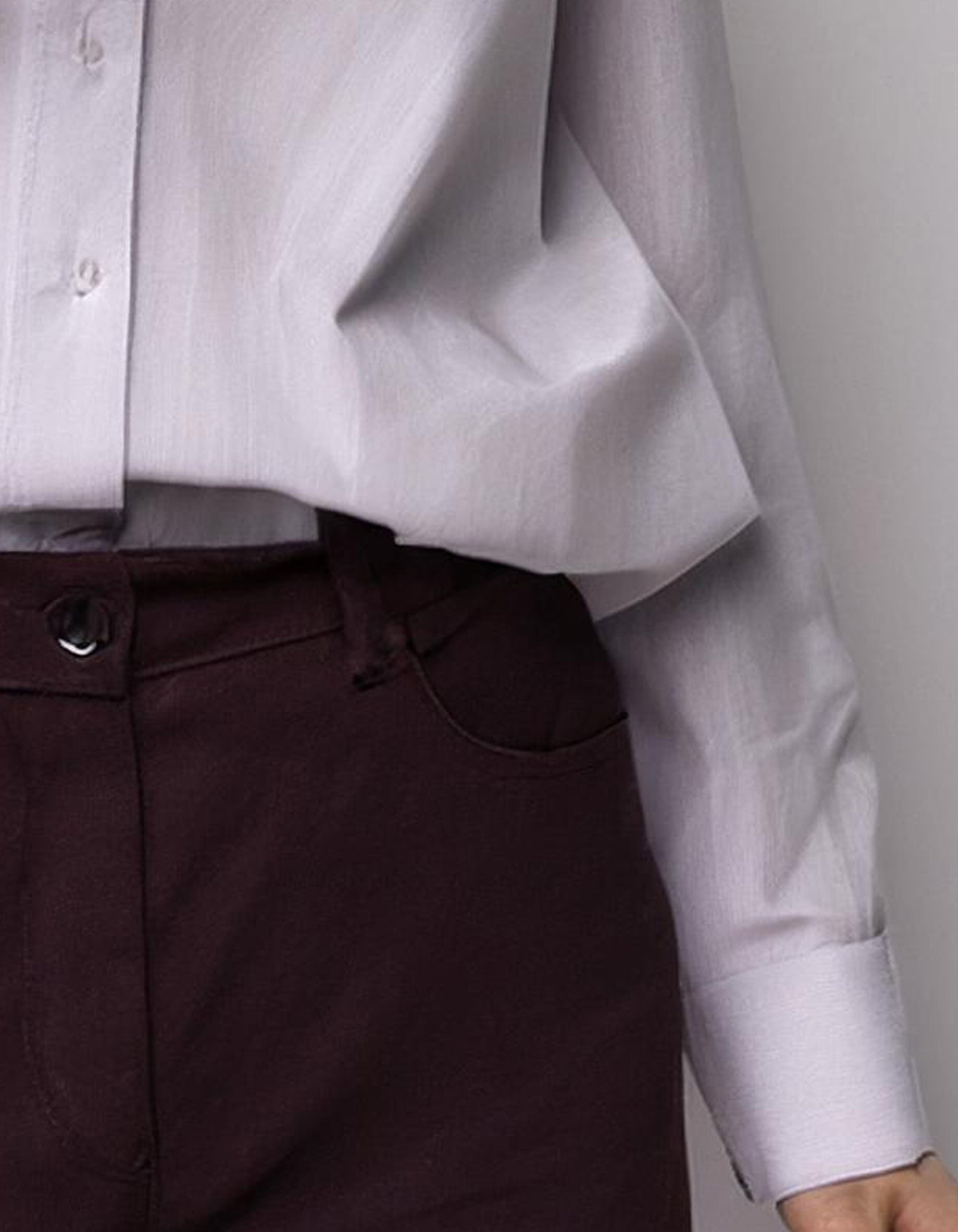 Light Purple Relaxed Fit Dress Shirt 3