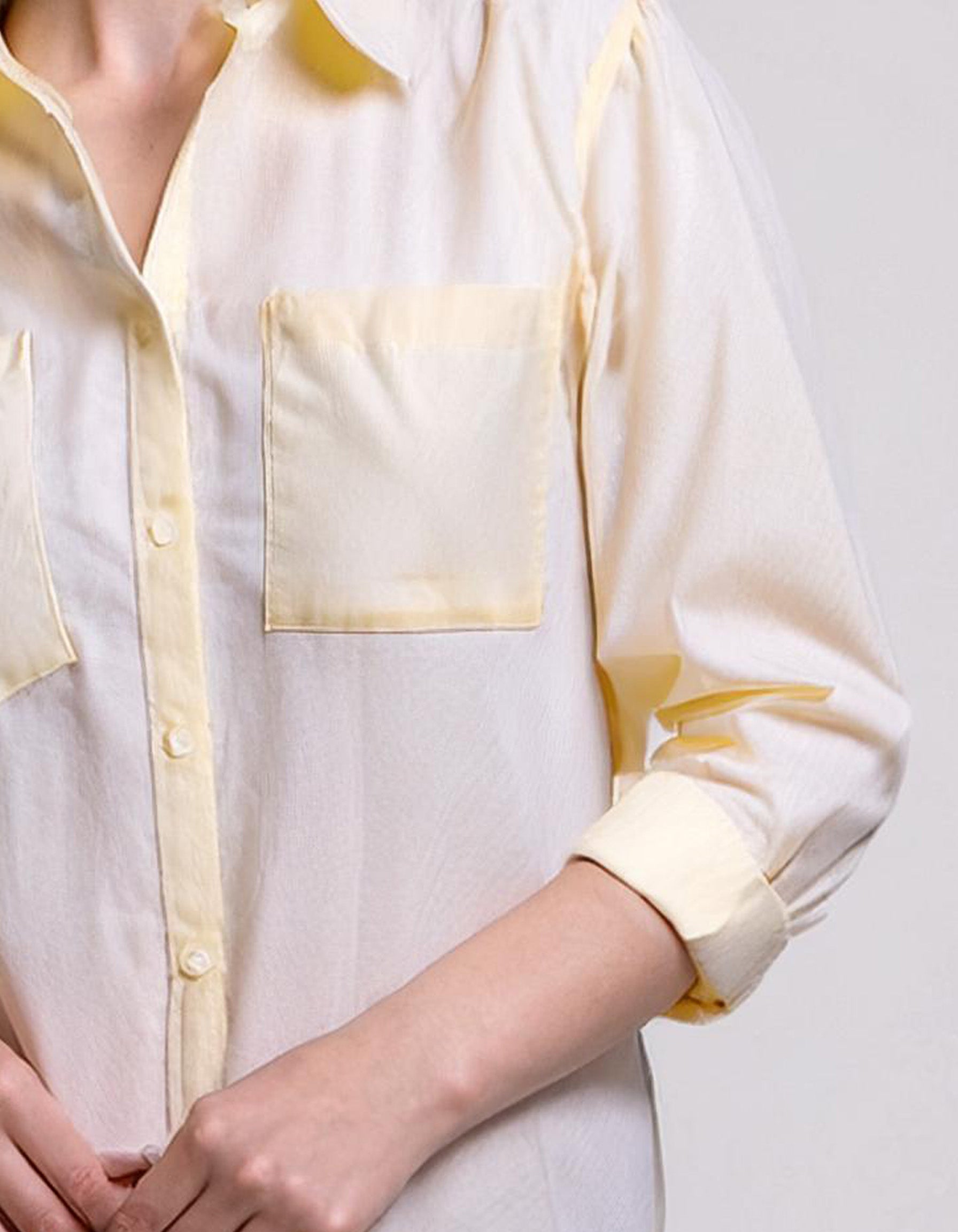 Light Yellow Striped Dress Shirt 3