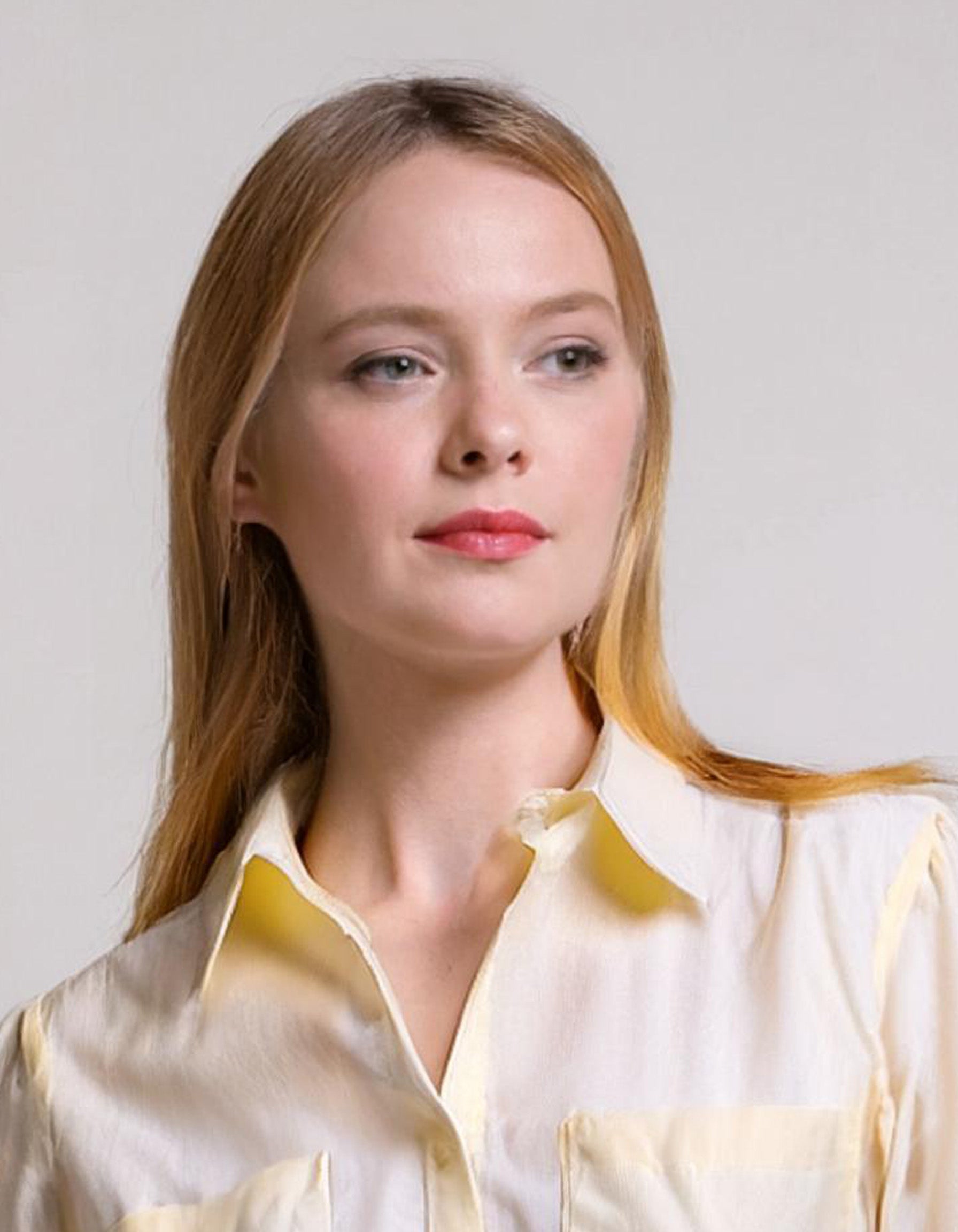 Light Yellow Striped Dress Shirt 4