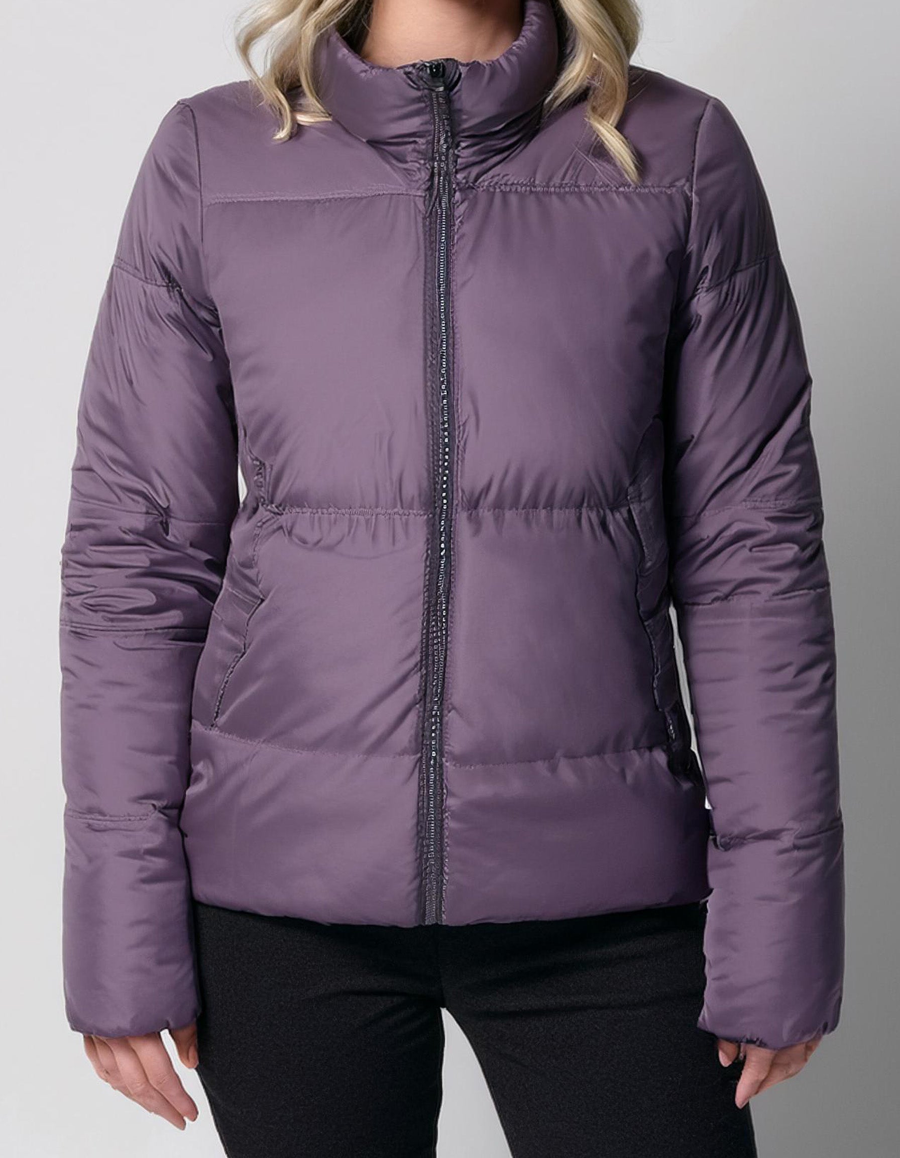 Lilac Zip-Up Puffer Jacket 2