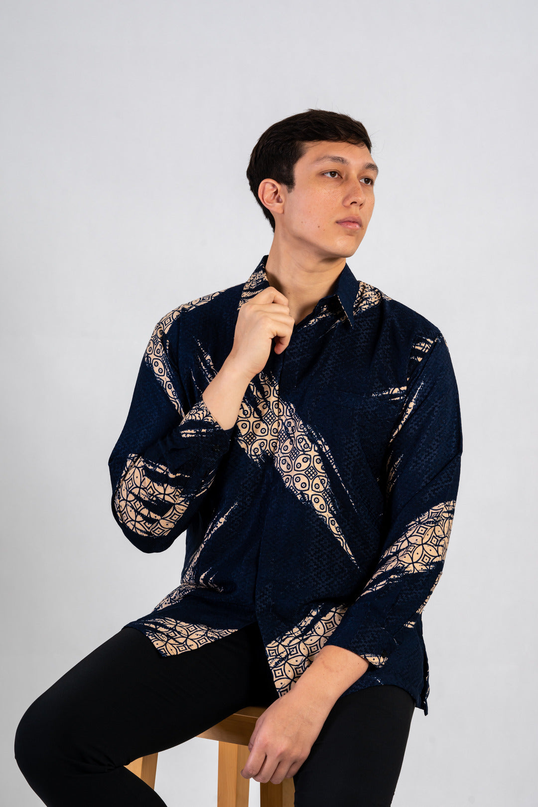 Men's Batik Shirt - Horizon | Long Sleeves 6