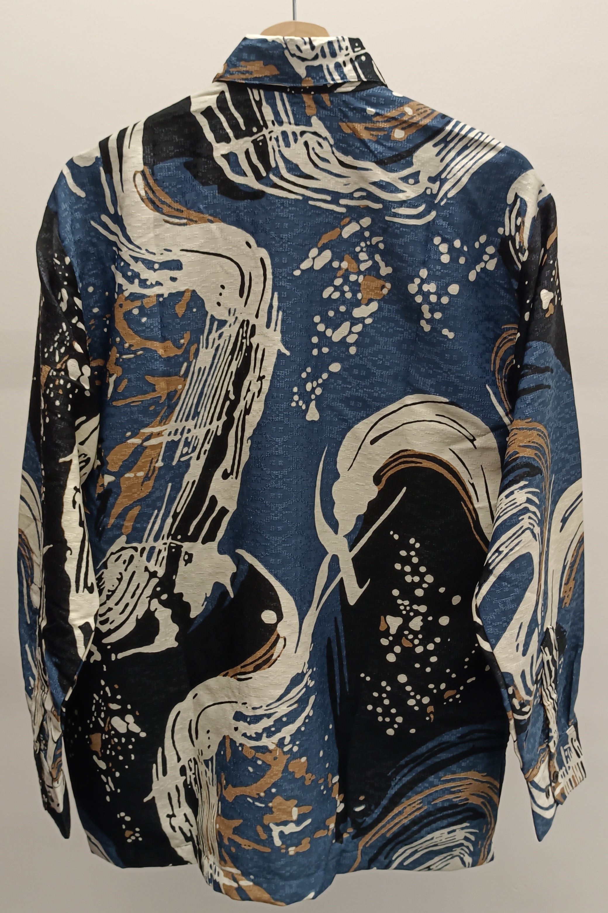 Men's Batik Shirt - Ocean Tempest | Long Sleeves