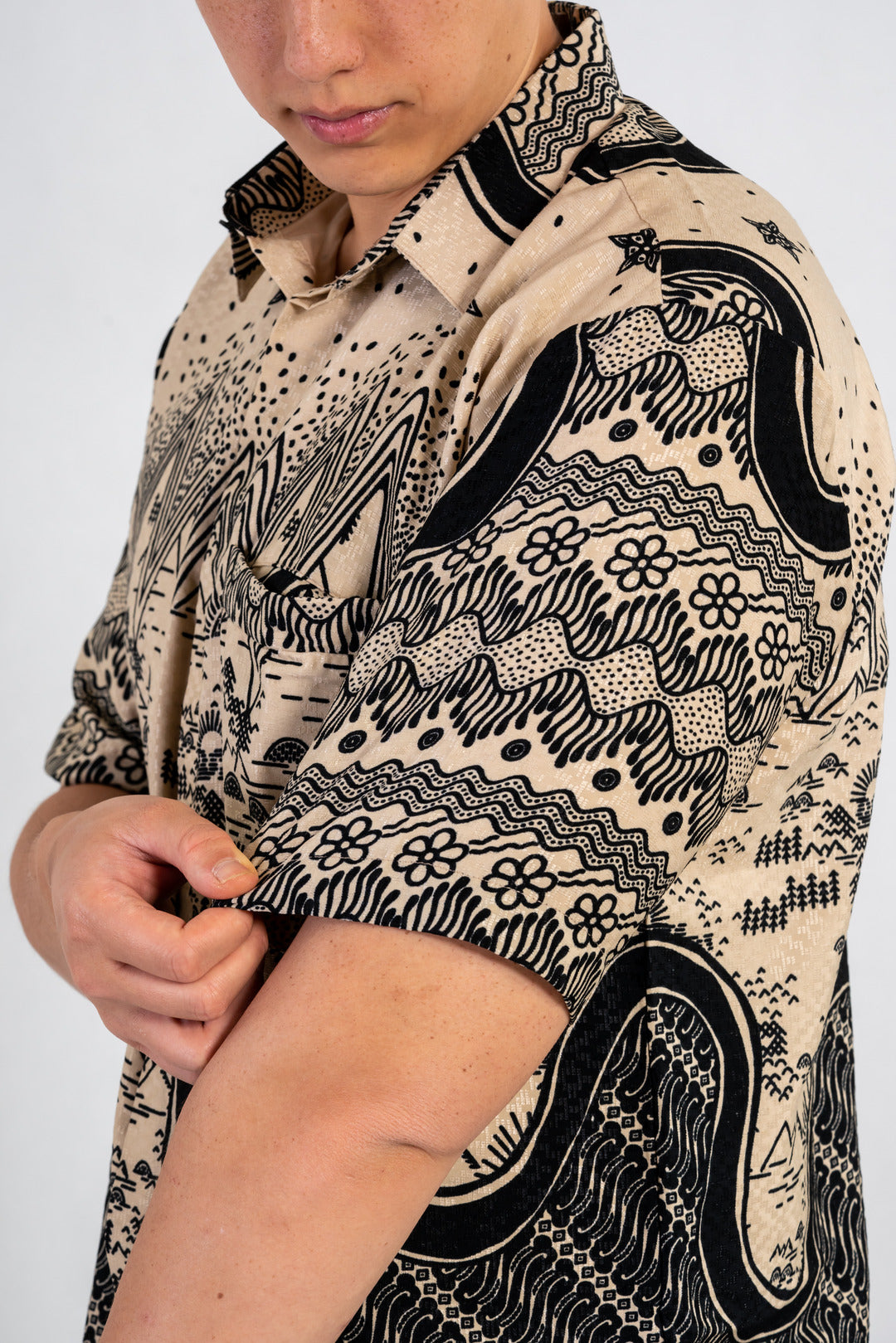 vintage Tee × African Batik Remake tunic Men's African Print T-Shirt African Batik T-Shirt African
