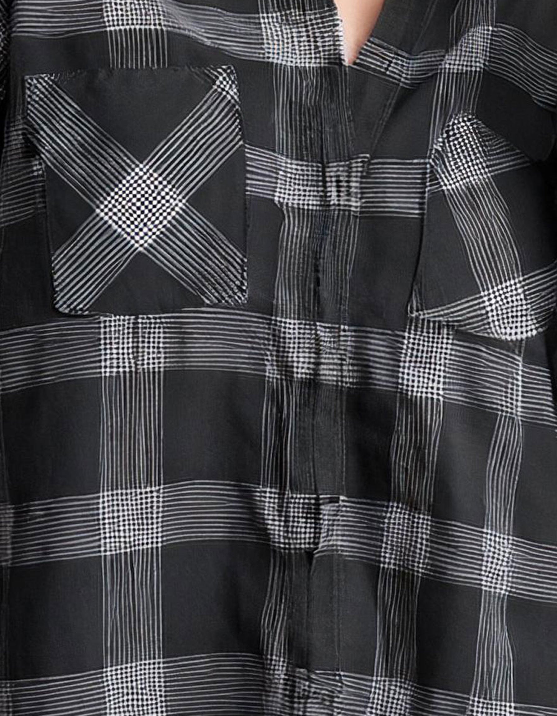 Midnight Black Check Flannel Shirt 4