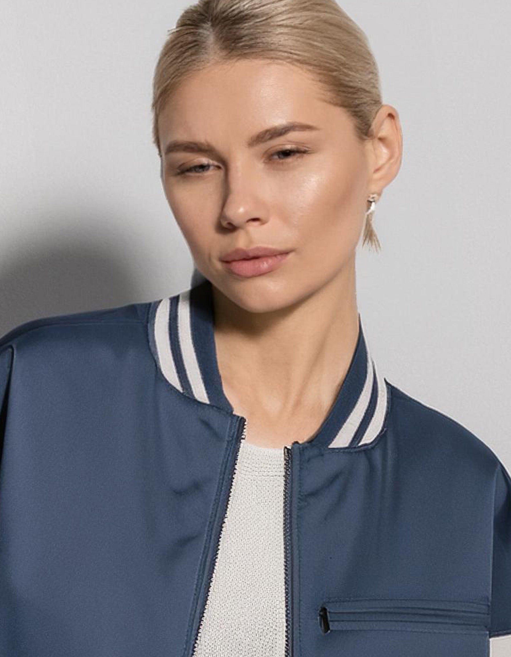 Midnight Blue Bomber Jacket 4