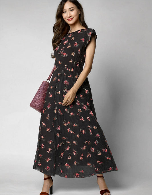 Midnight Garden Maxi Dress