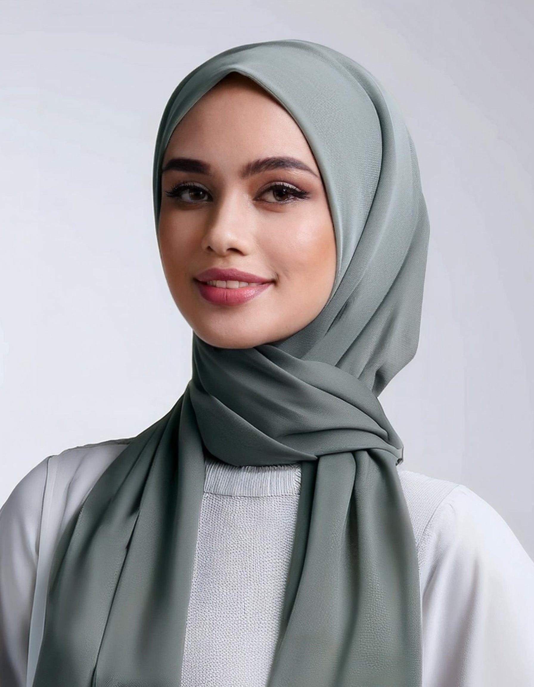 Mint Green Matte Hijab 2