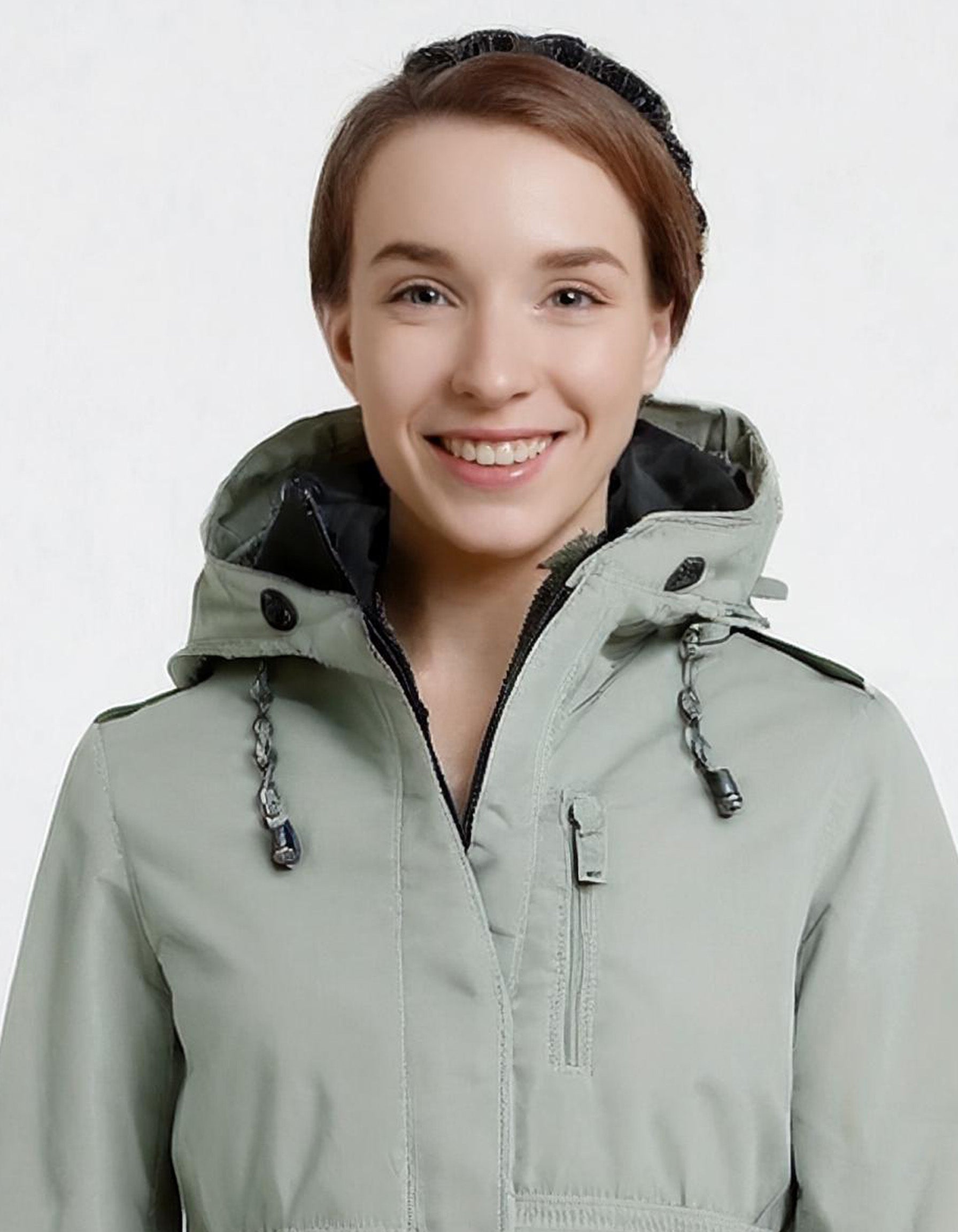 Mint Green Winter Parka with Insulated Lining 4