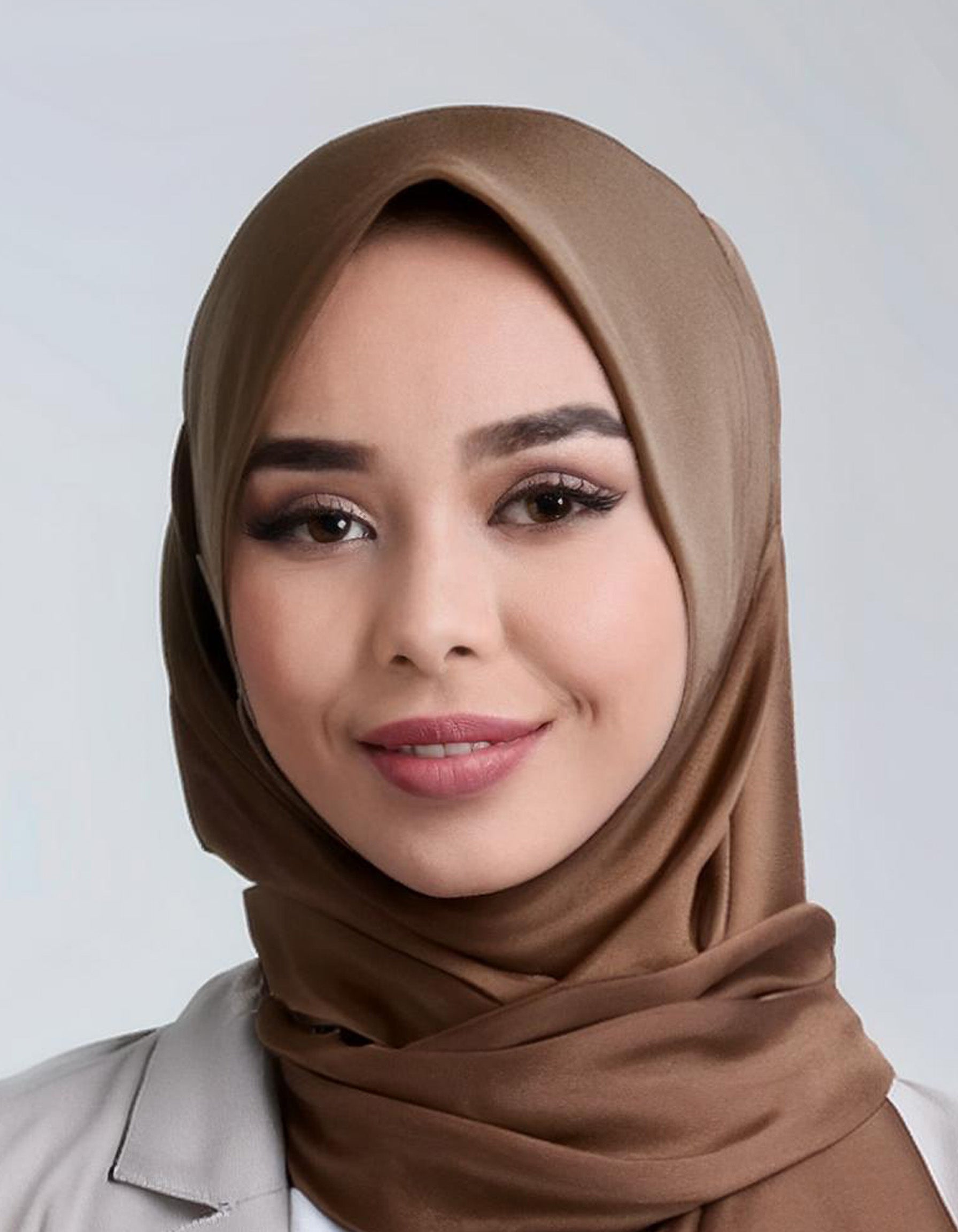 Mocha Brown Crinkle Hijab 3