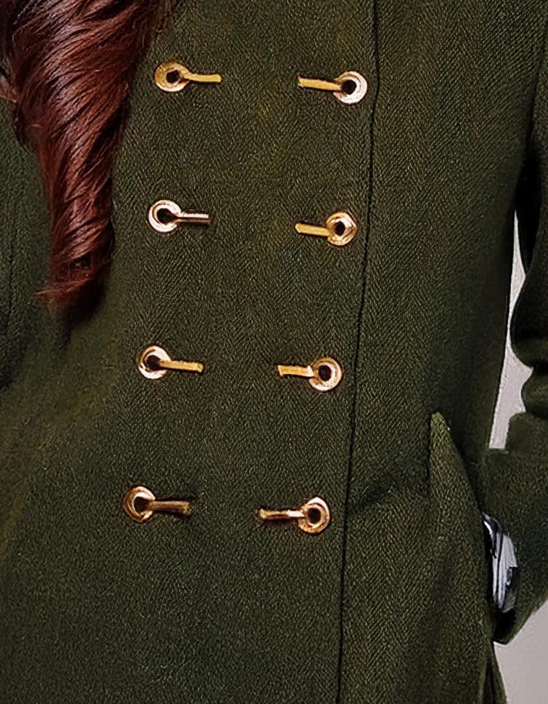 Moss Green Majesty Peacoat 3