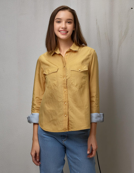 Mustard Denim Shirt