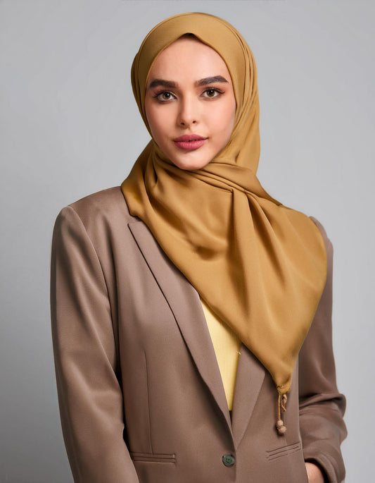 Mustard Yellow Chiffon Hijab