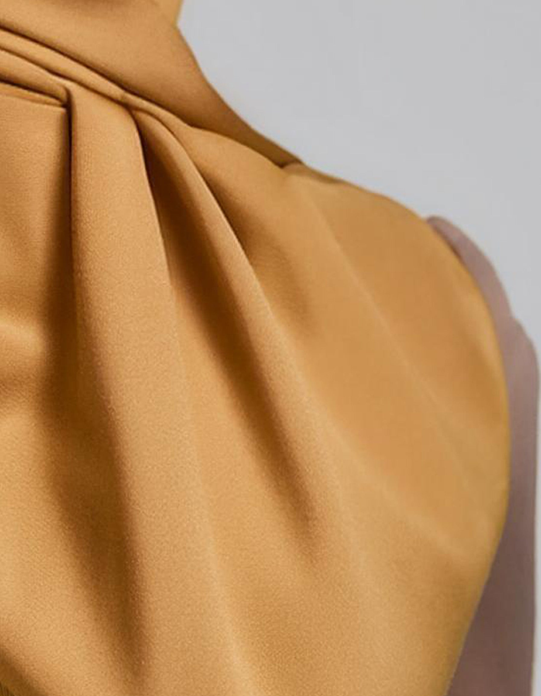 Mustard Yellow Chiffon Hijab 4