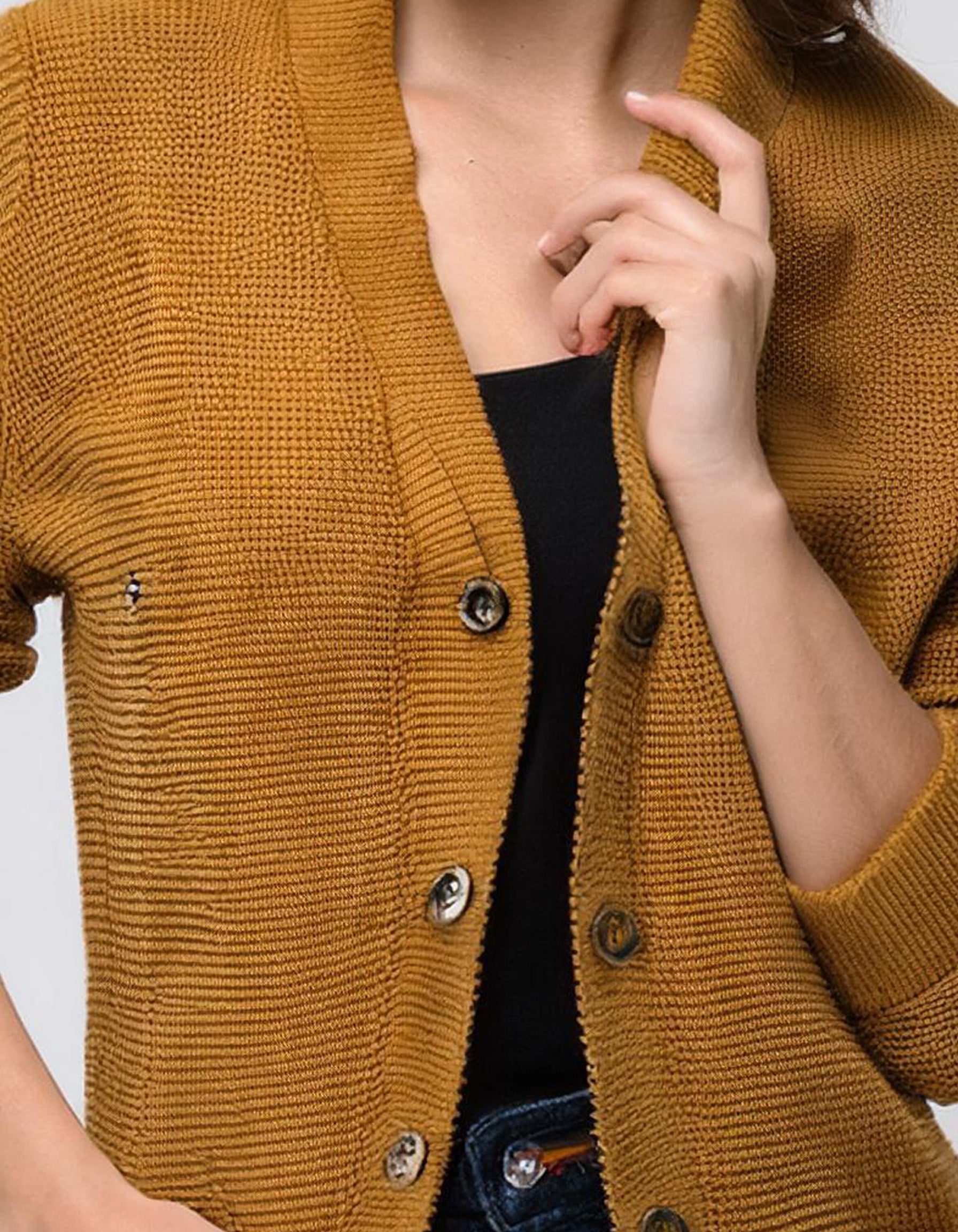 Mustard Yellow Long Cardigan 3
