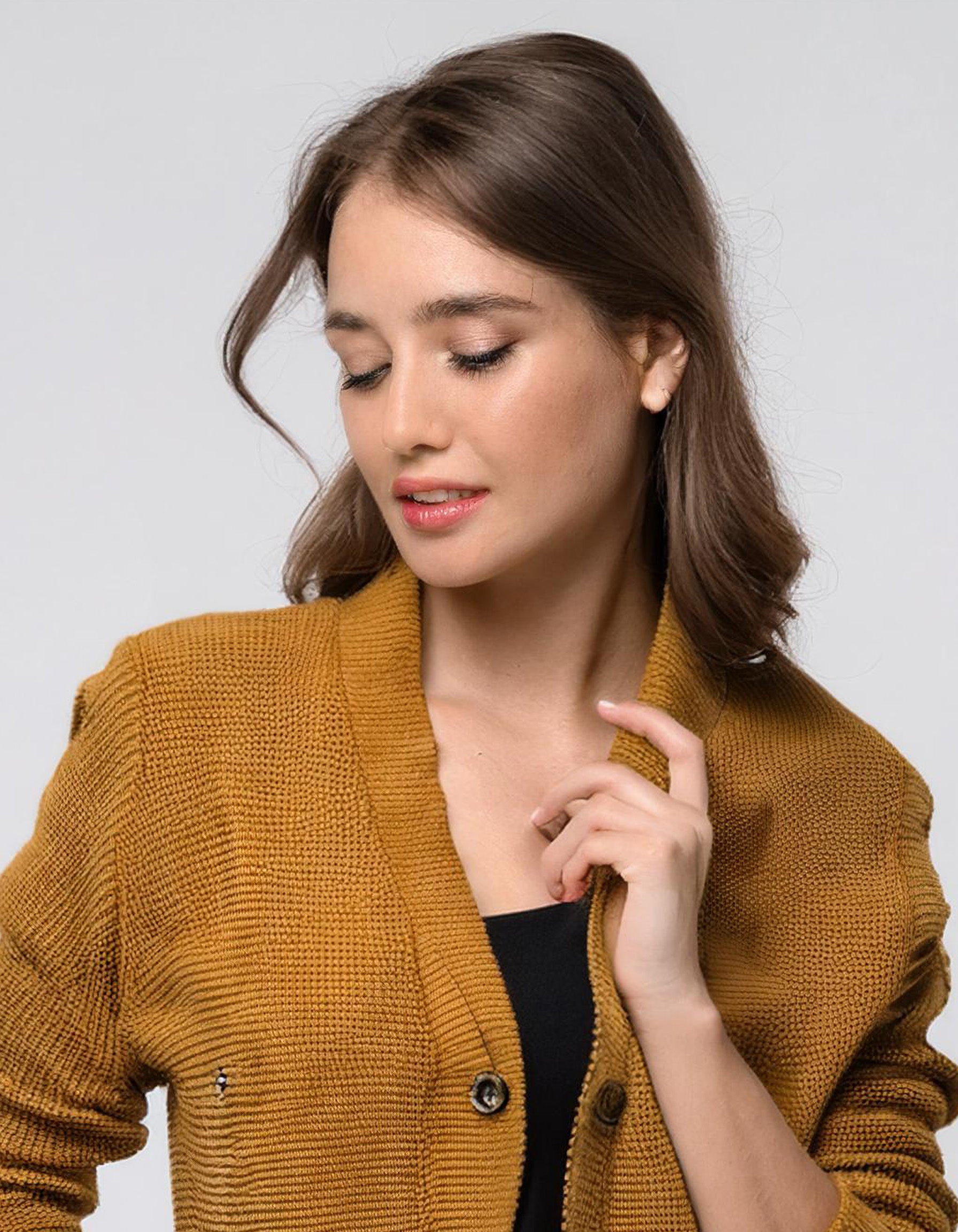 Mustard Yellow Long Cardigan 4