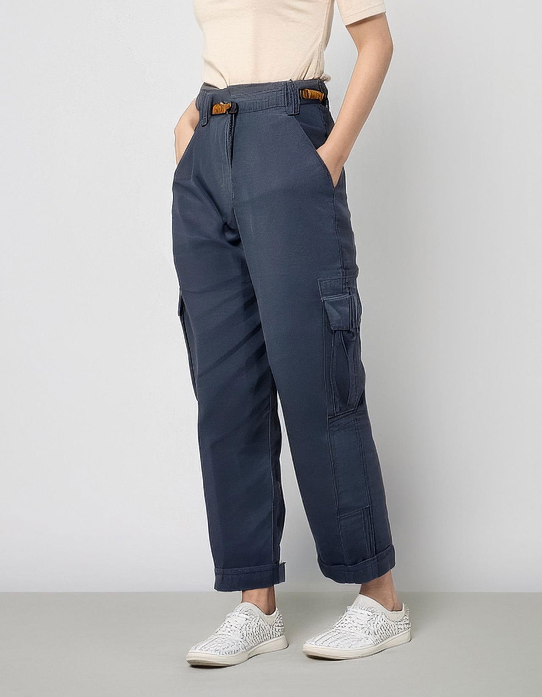 Navy Blue Cargo Pants 2